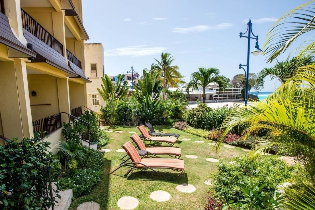 Barbados Zuidkust Christ Church Yellow Bird Hotel Tuin