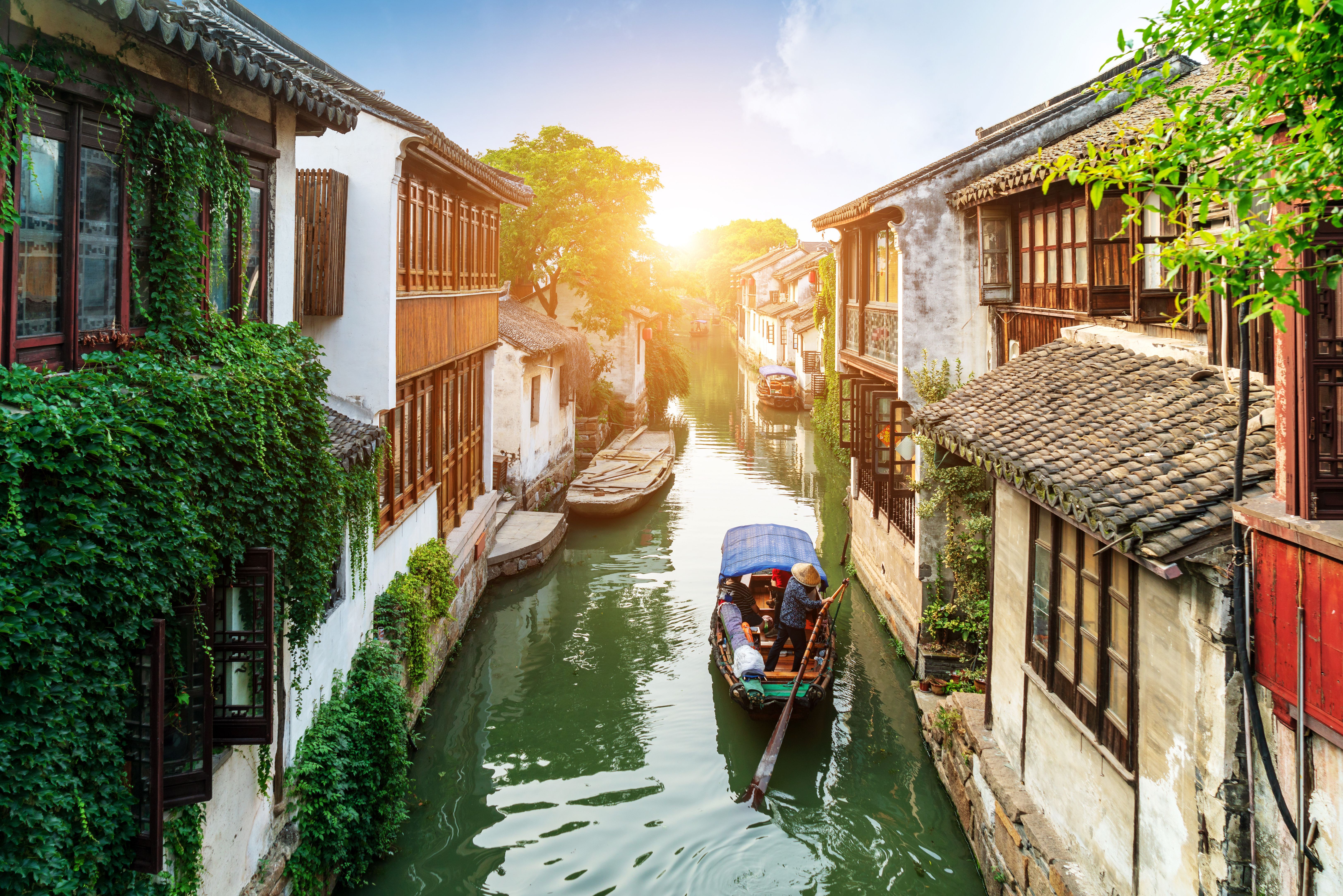 china-zhouzhuang waterdorp-yangtze-regio-suzhou