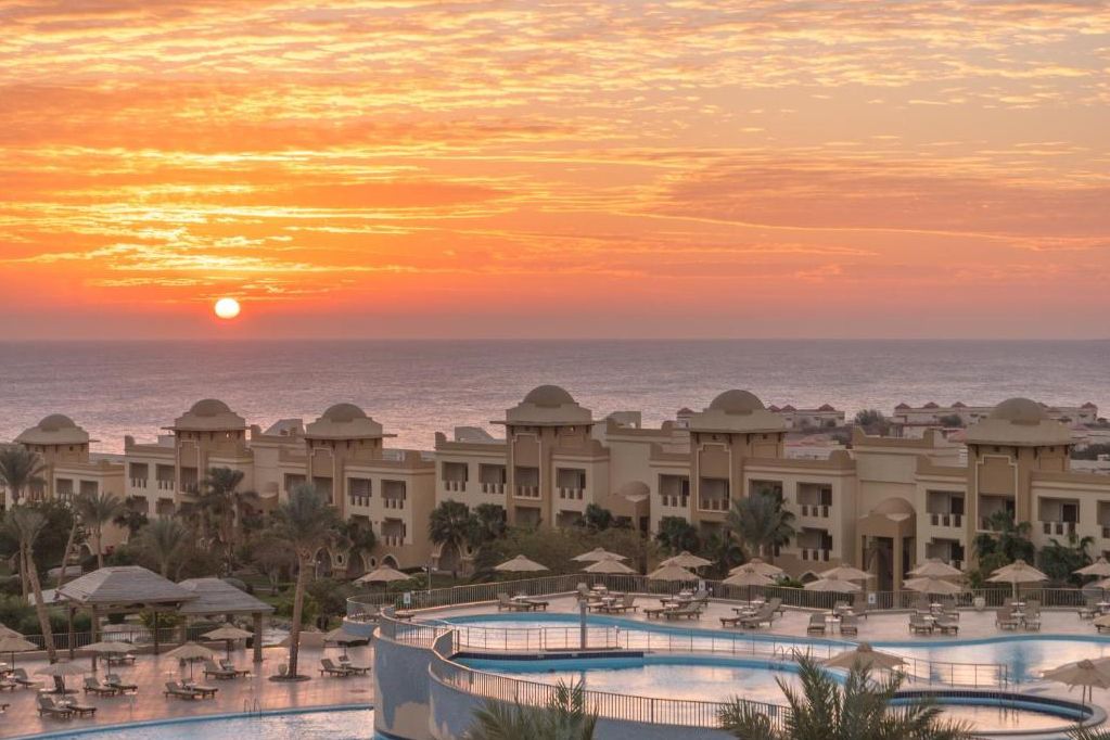 Egypte Hurghada Srnty Sea Reef Makadi Zonsondergang