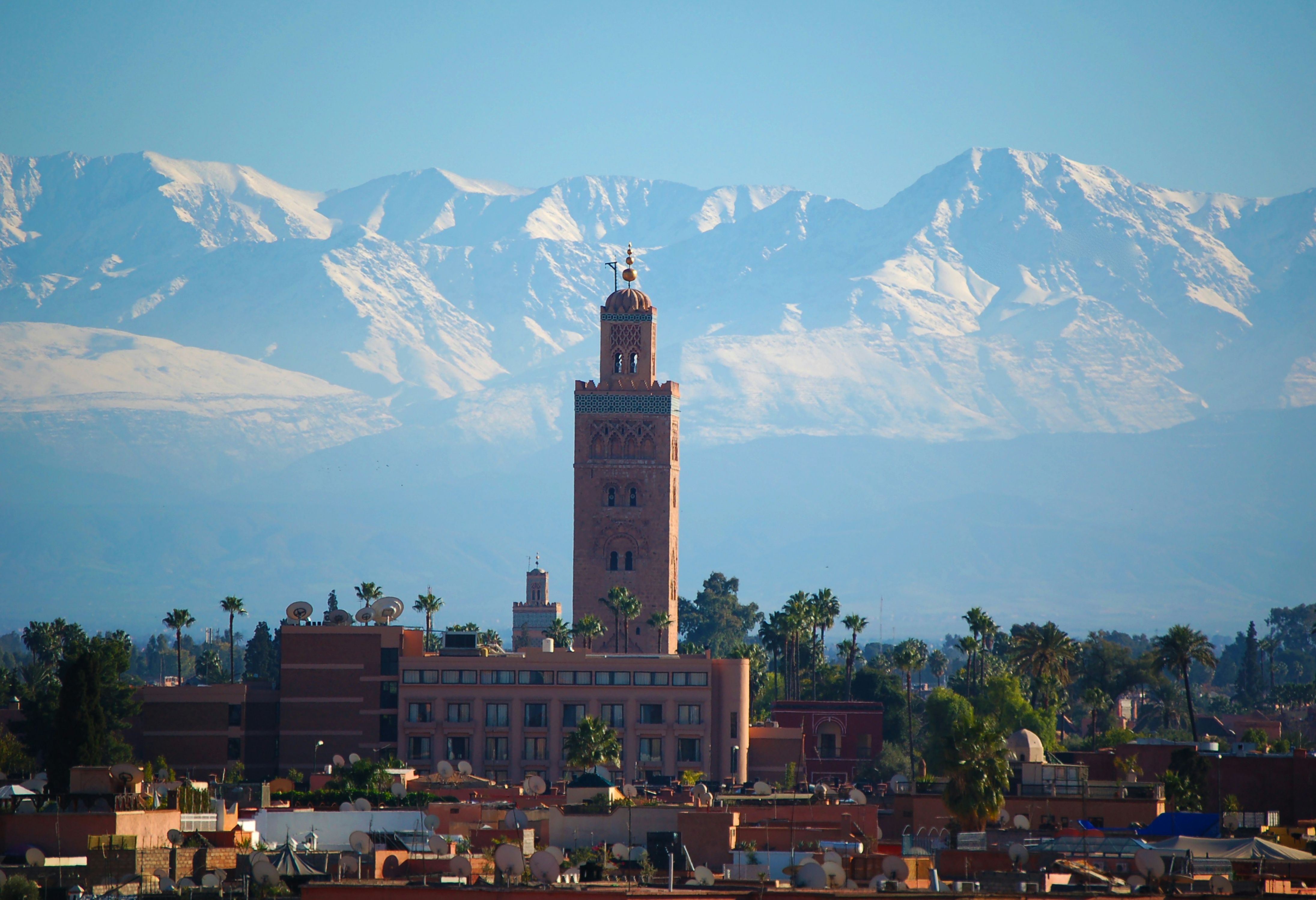 Marokko Marrakech Uitzicht Atlas