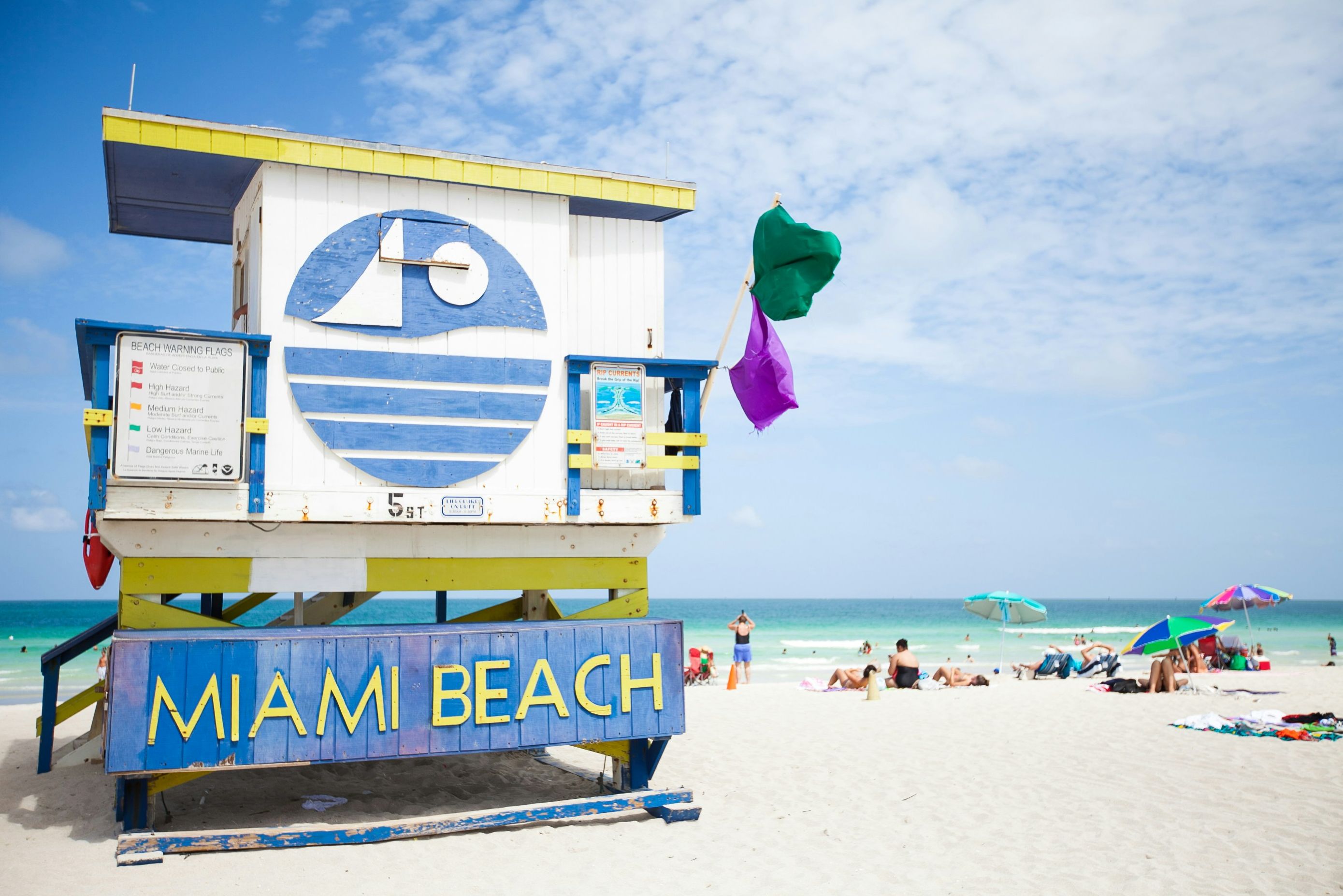 Amerika Florida Miami Beach Strand