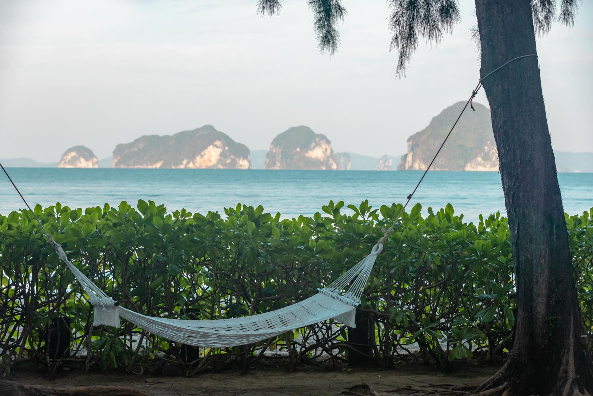 Thailand Krabi Tupkaek Sunset Beach Resort Uitzicht
