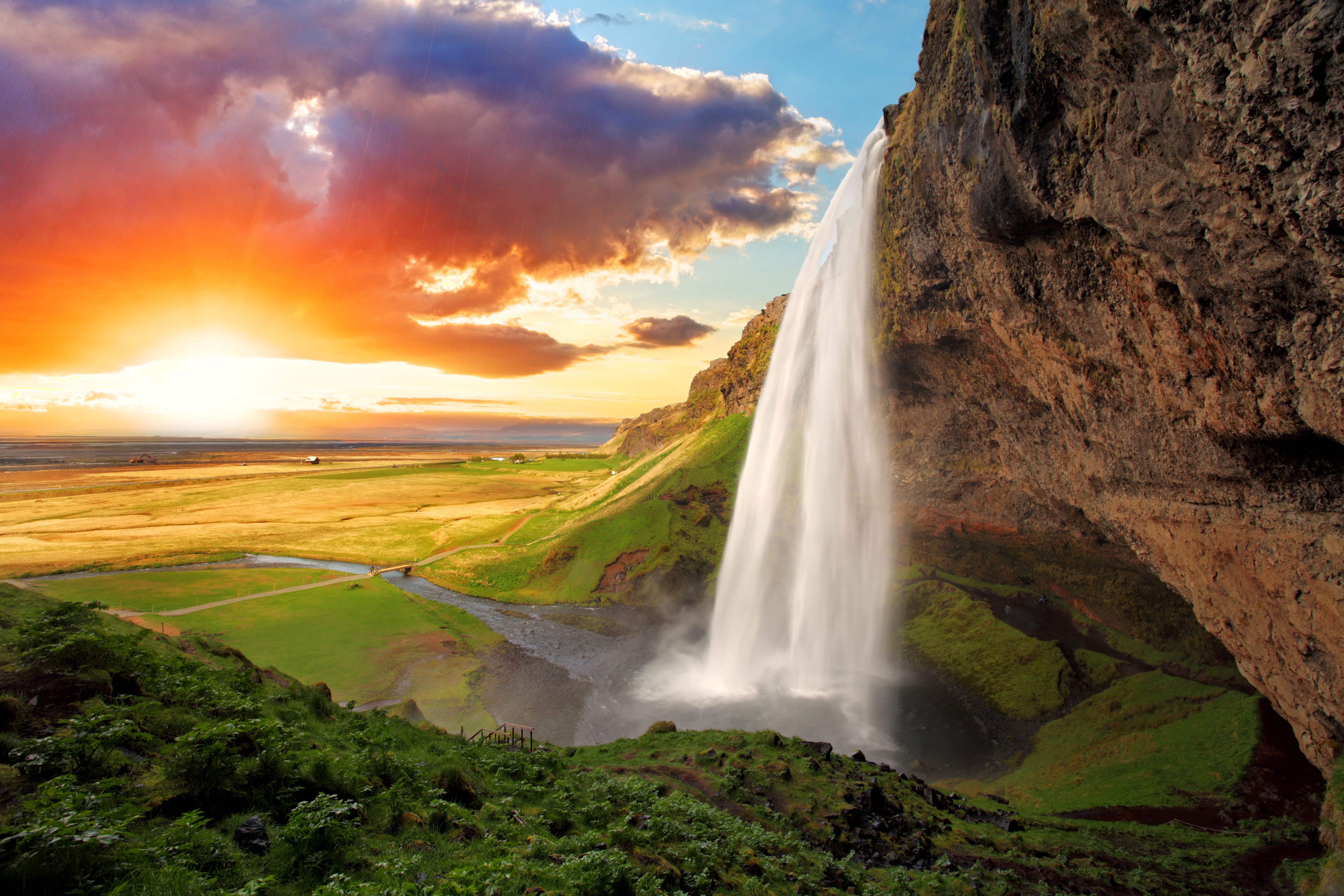 IJsland-Seljalandsfoss-Waterval