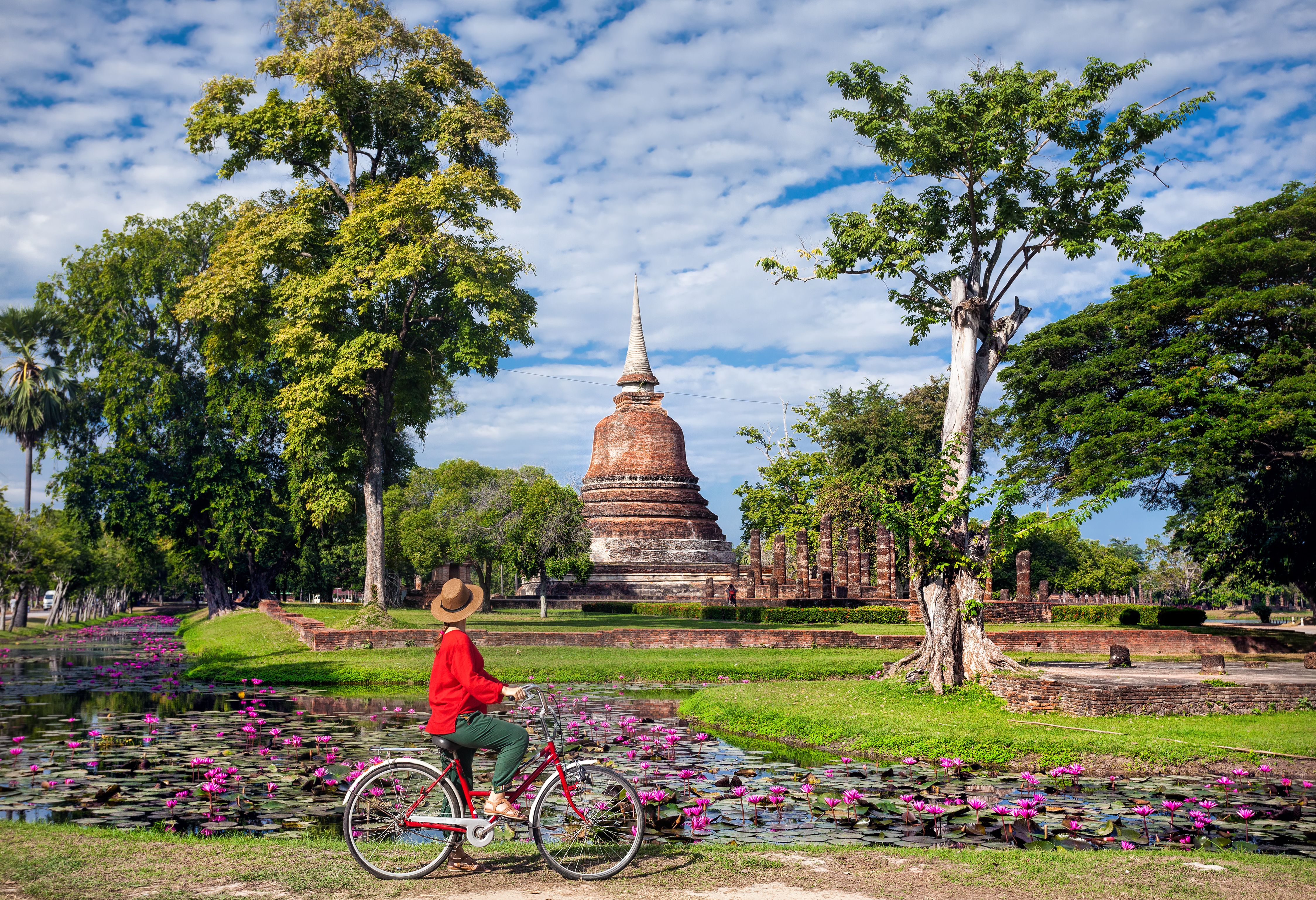 Fietsen in Sukhothai