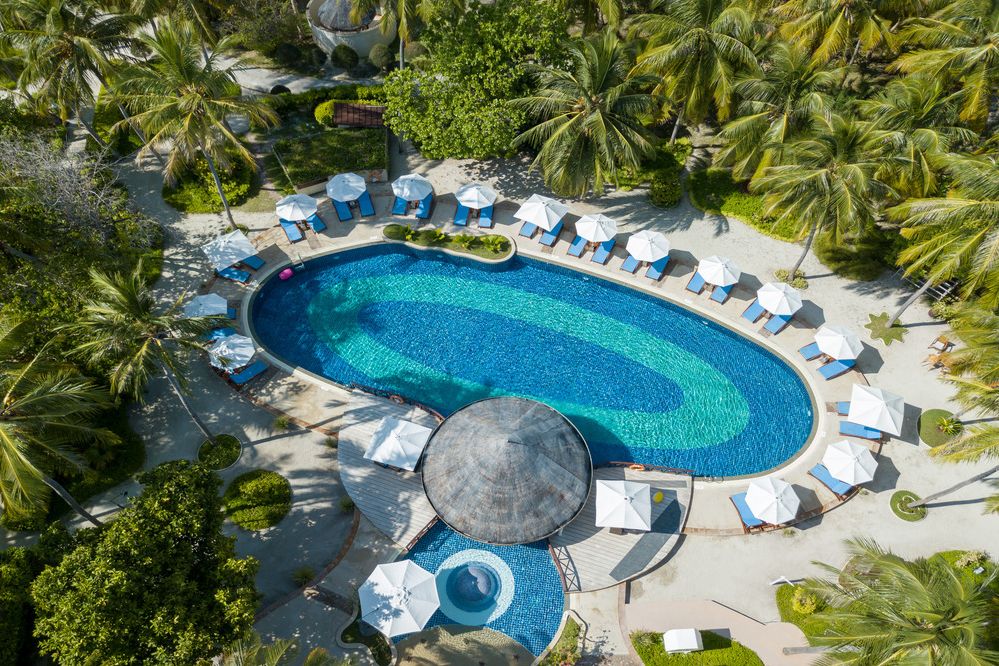 Malediven Noord Male Atol Bandos Maldives Zwembad