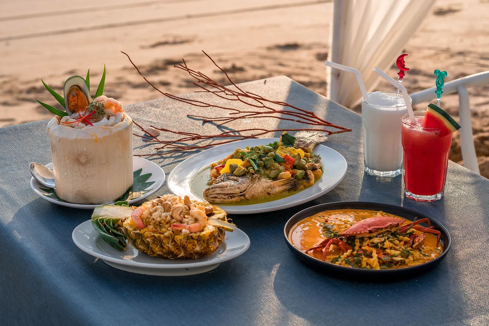 Thailand Tha Mai Maldives Beach Resort Strand Diner