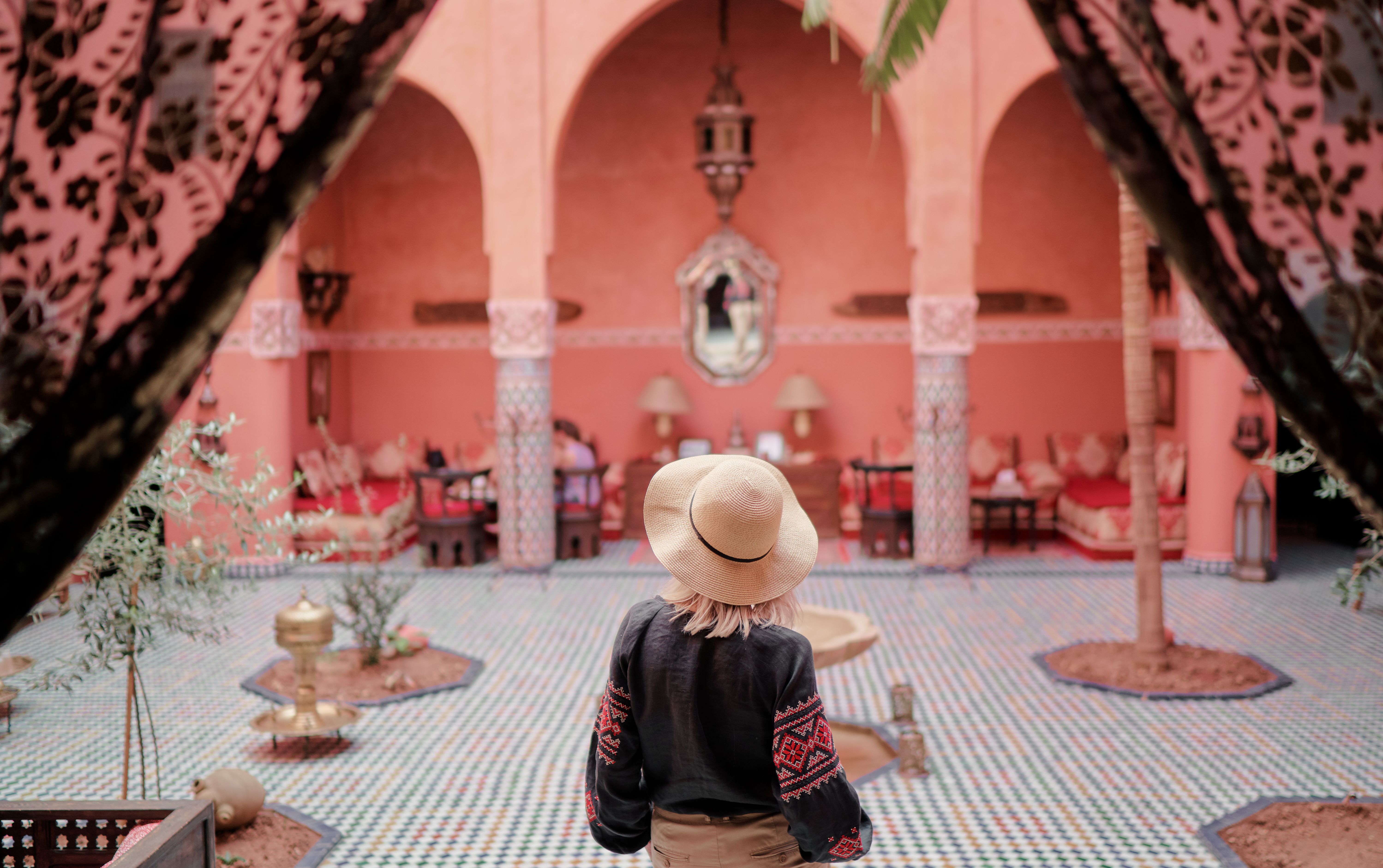 Marokko-Marrakesh-binnenplats-riad