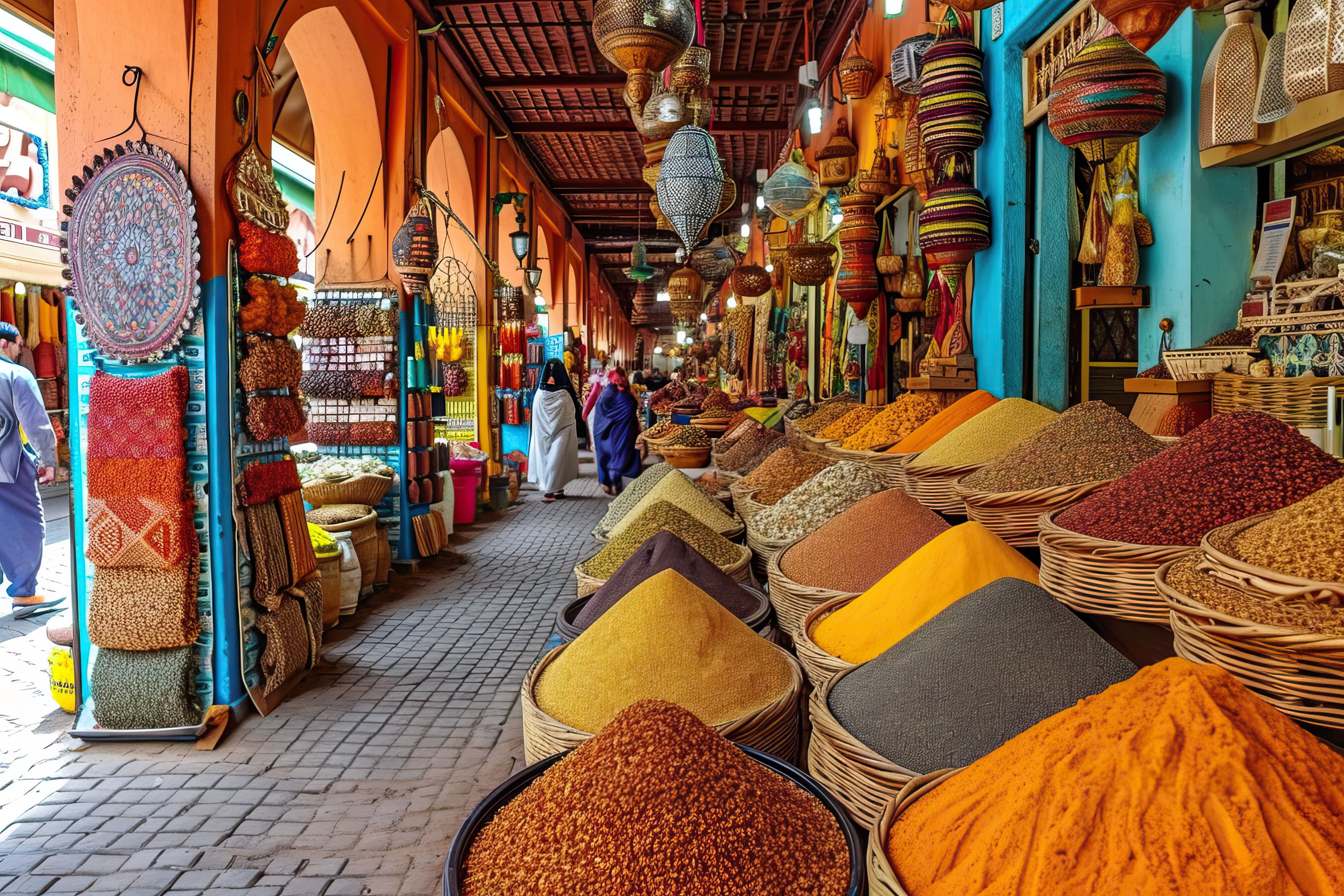 Marokko-Marrakesh-souk-kruiden
