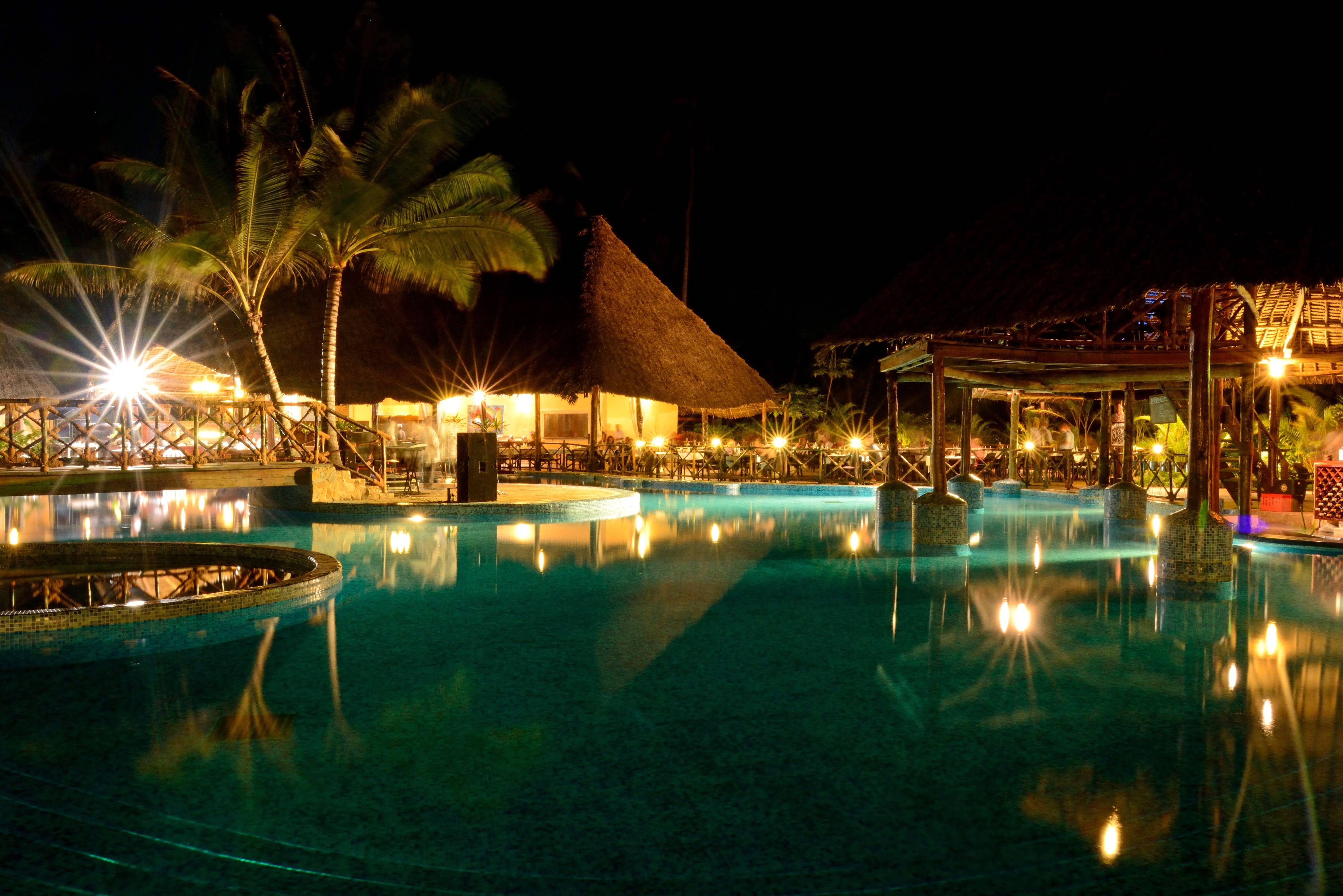 Jahazi Restaurant in het Ocean Paradise Resort op Zanzibar
