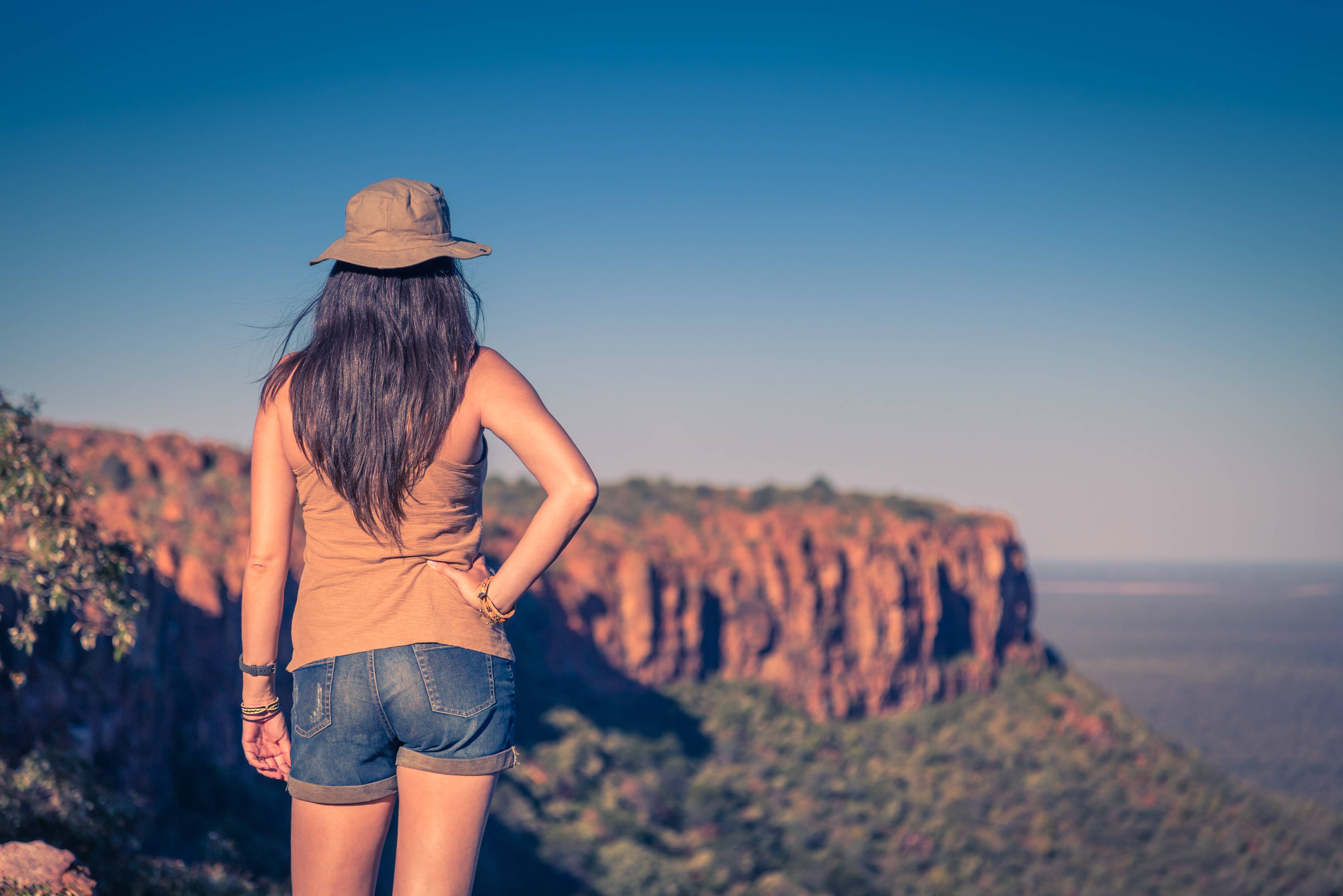 Uitzicht vanaf Waterberg Plateau in Namibië