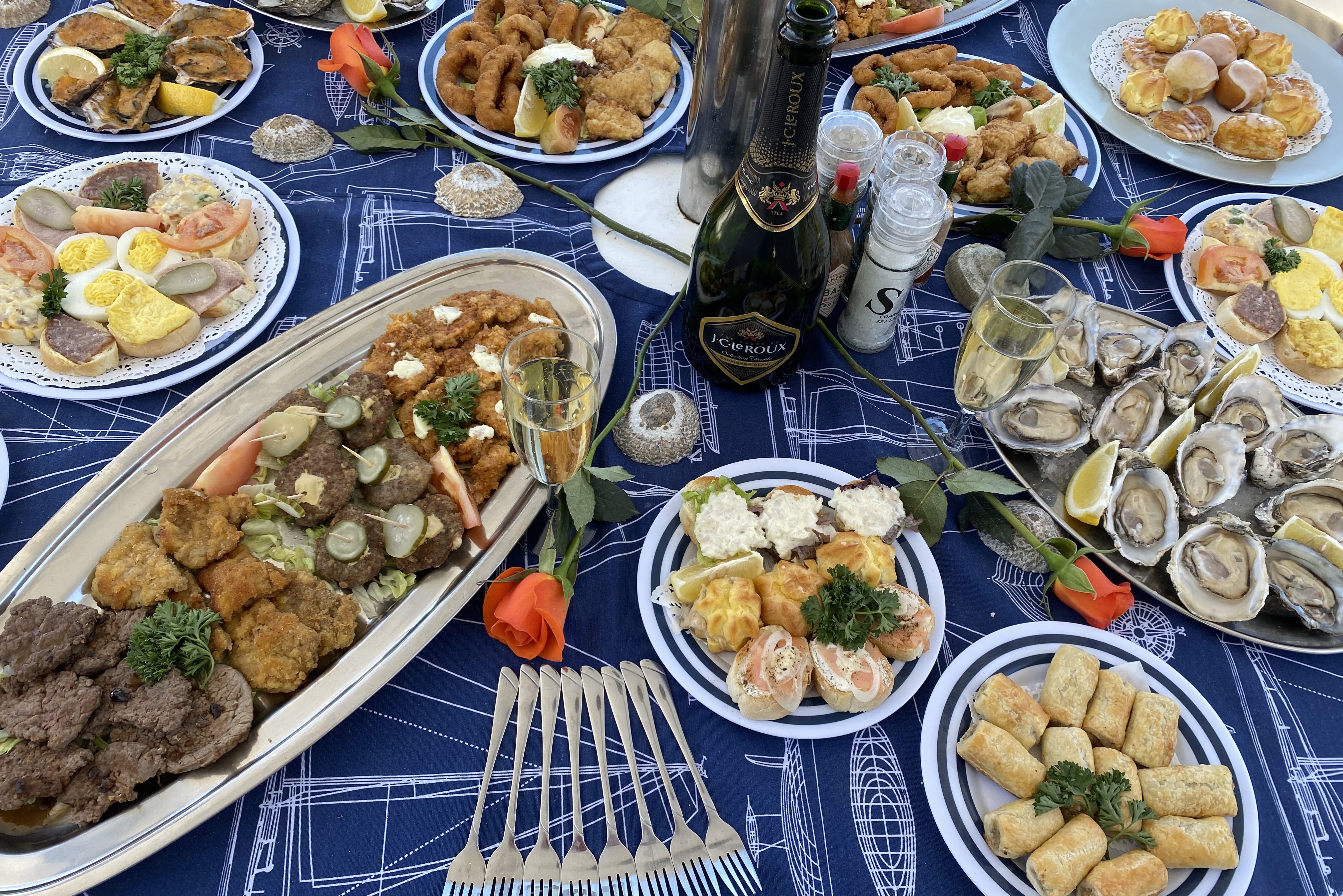 Catamaran tocht in Walvis Bay In Namibië