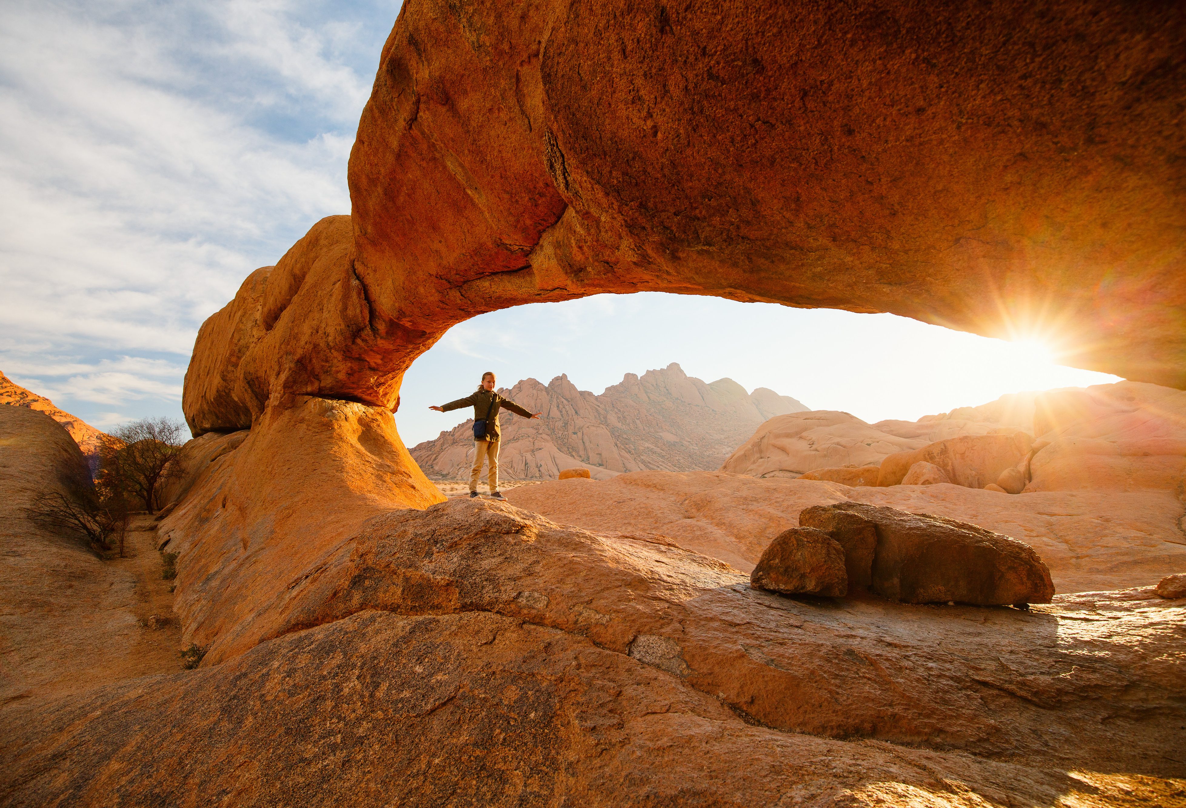 Arch Point in Spitzkoppe in Namibië