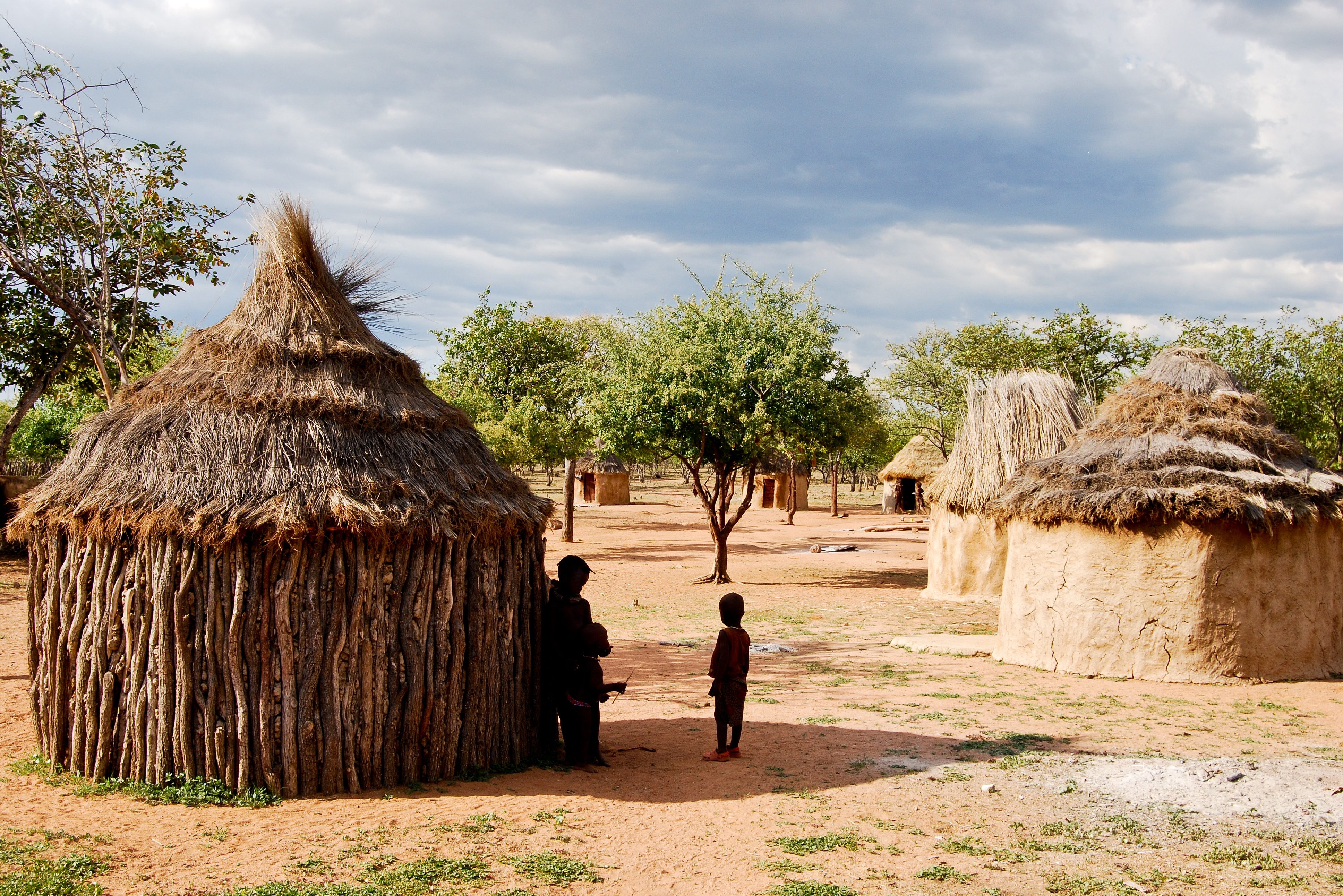 Himba dorp in Namibië