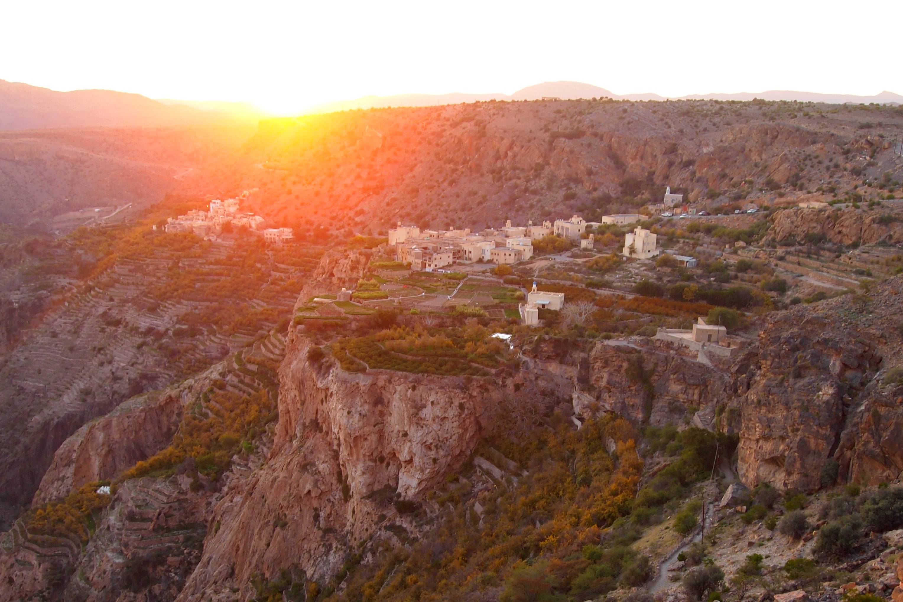 Uitzicht Jebel Shams in Oman