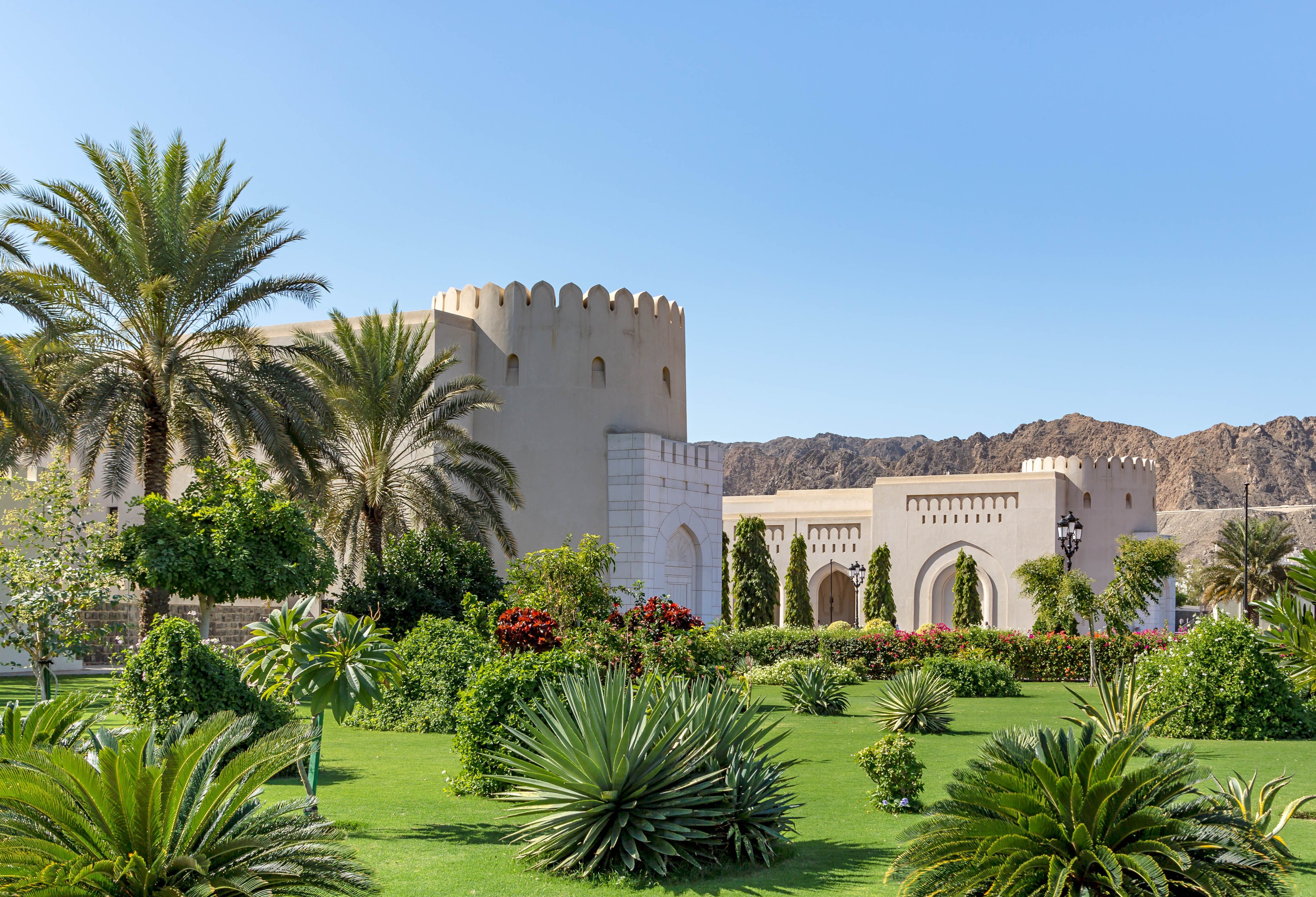 Paleis van de Sultan in Muscat in Oman