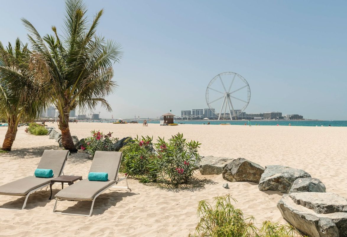 Strand van Le Royal Meridien in Dubai