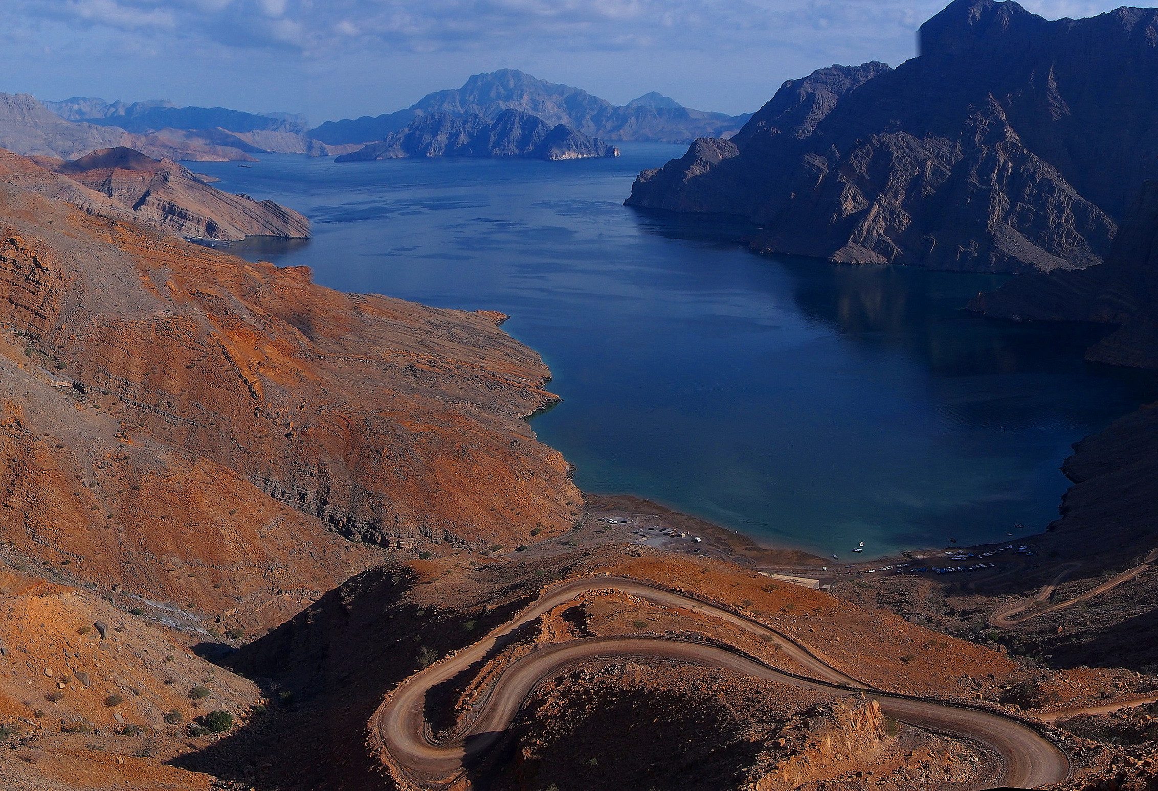 Khor Najd fjord in Musandam in Oman