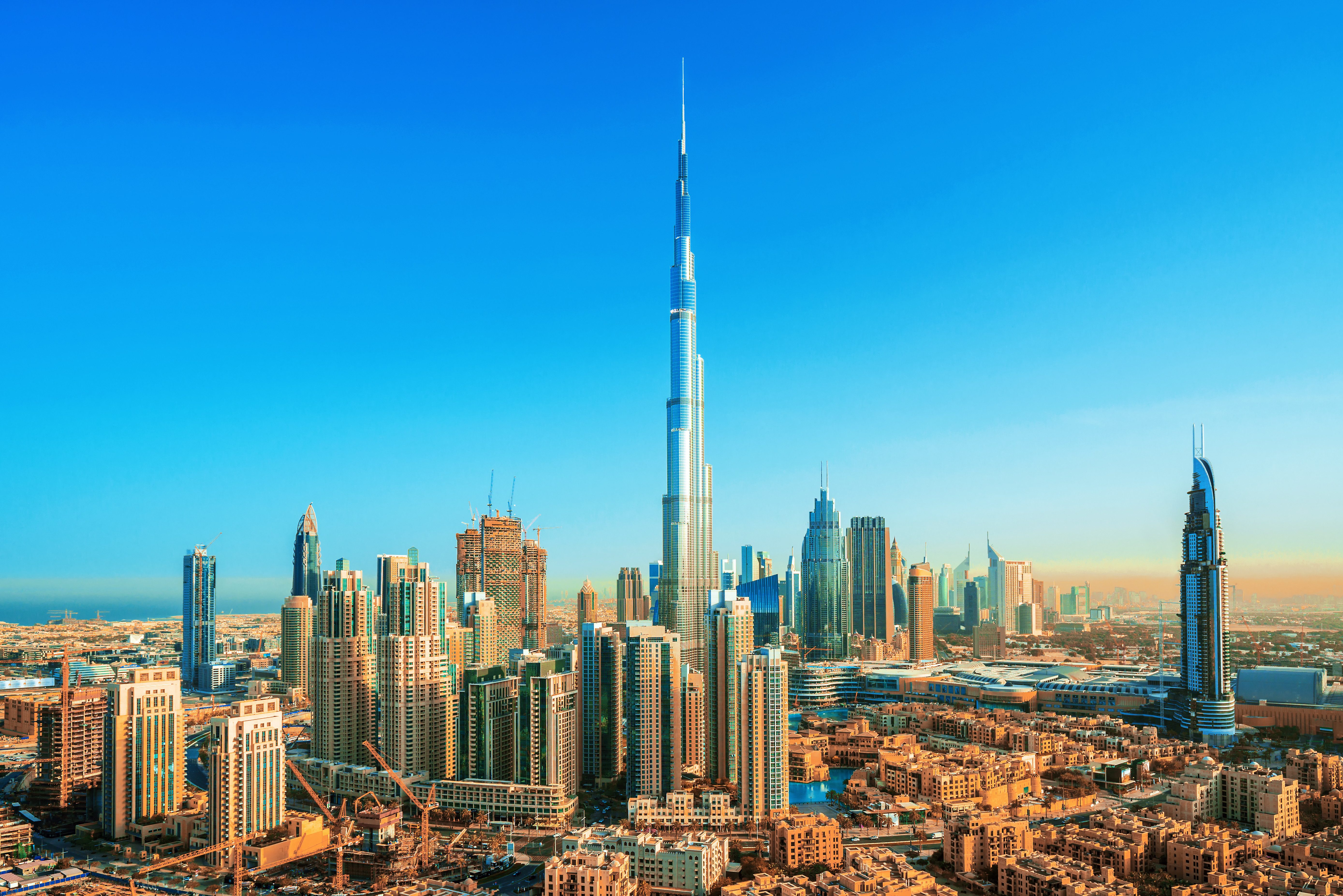 Burj Khalifa in Donwntown Dubai in de Verenigde Arabische Emiraten