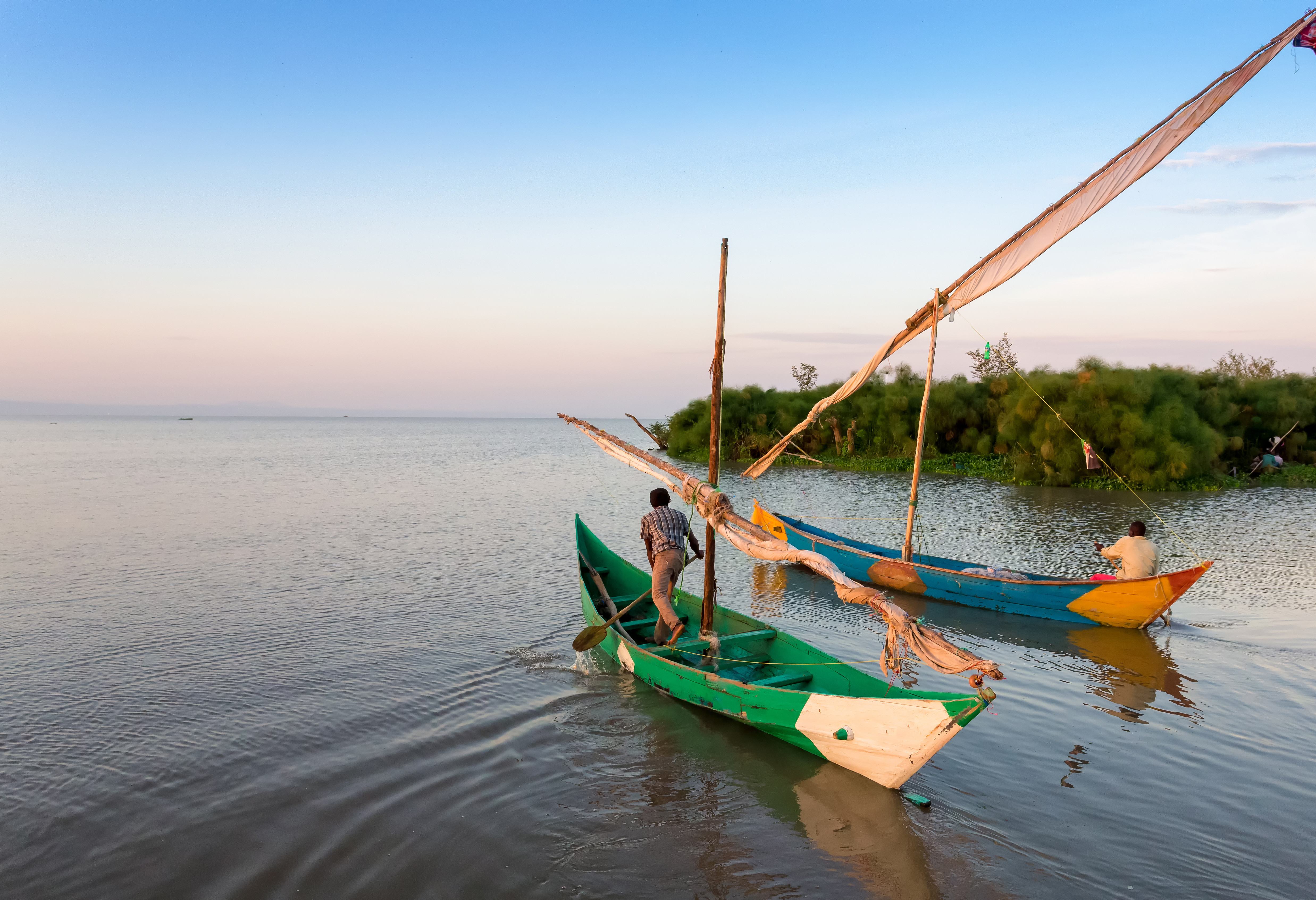 Lake Victoria in Uganda