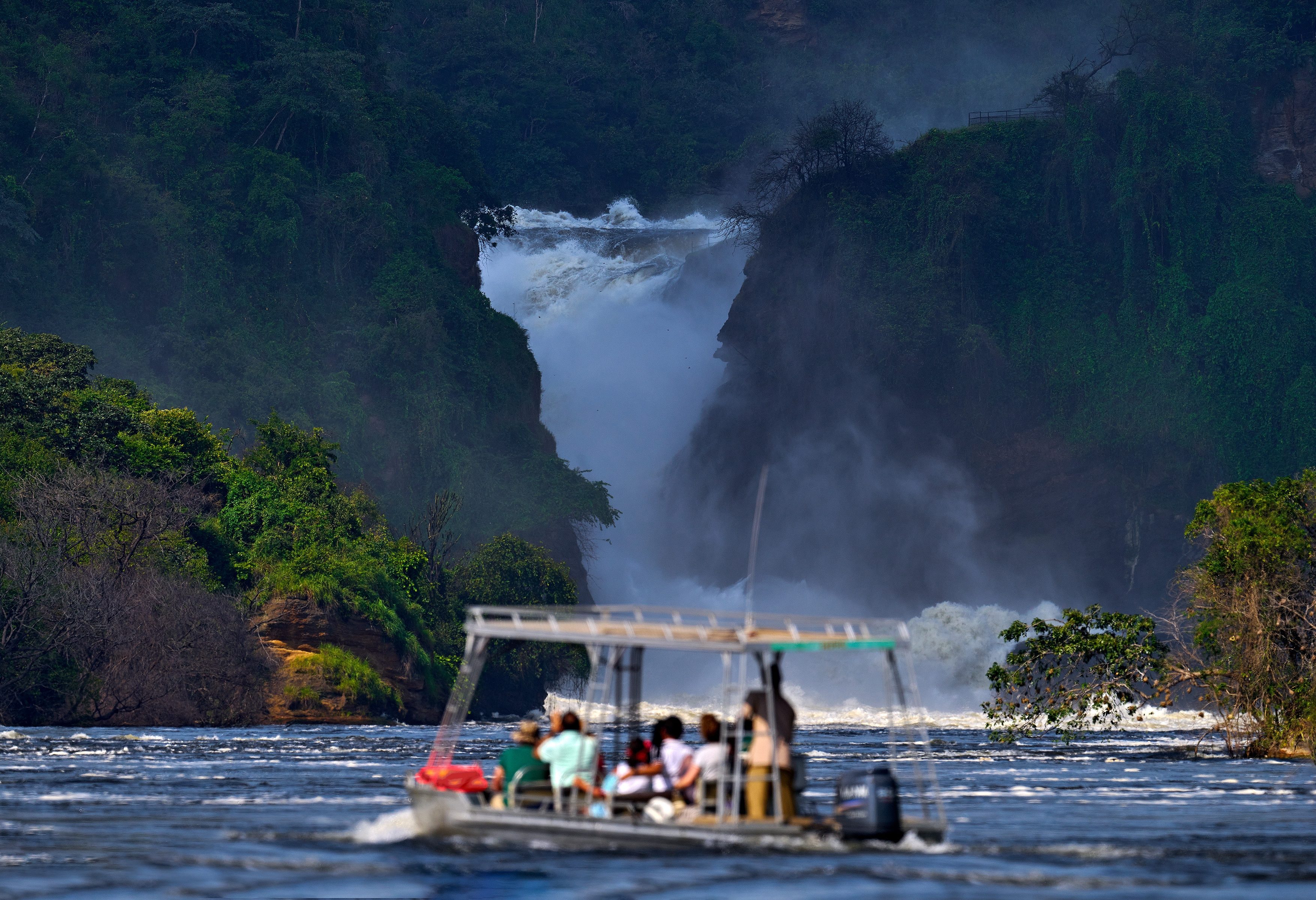 Boottocht Murchison Falls in Uganda