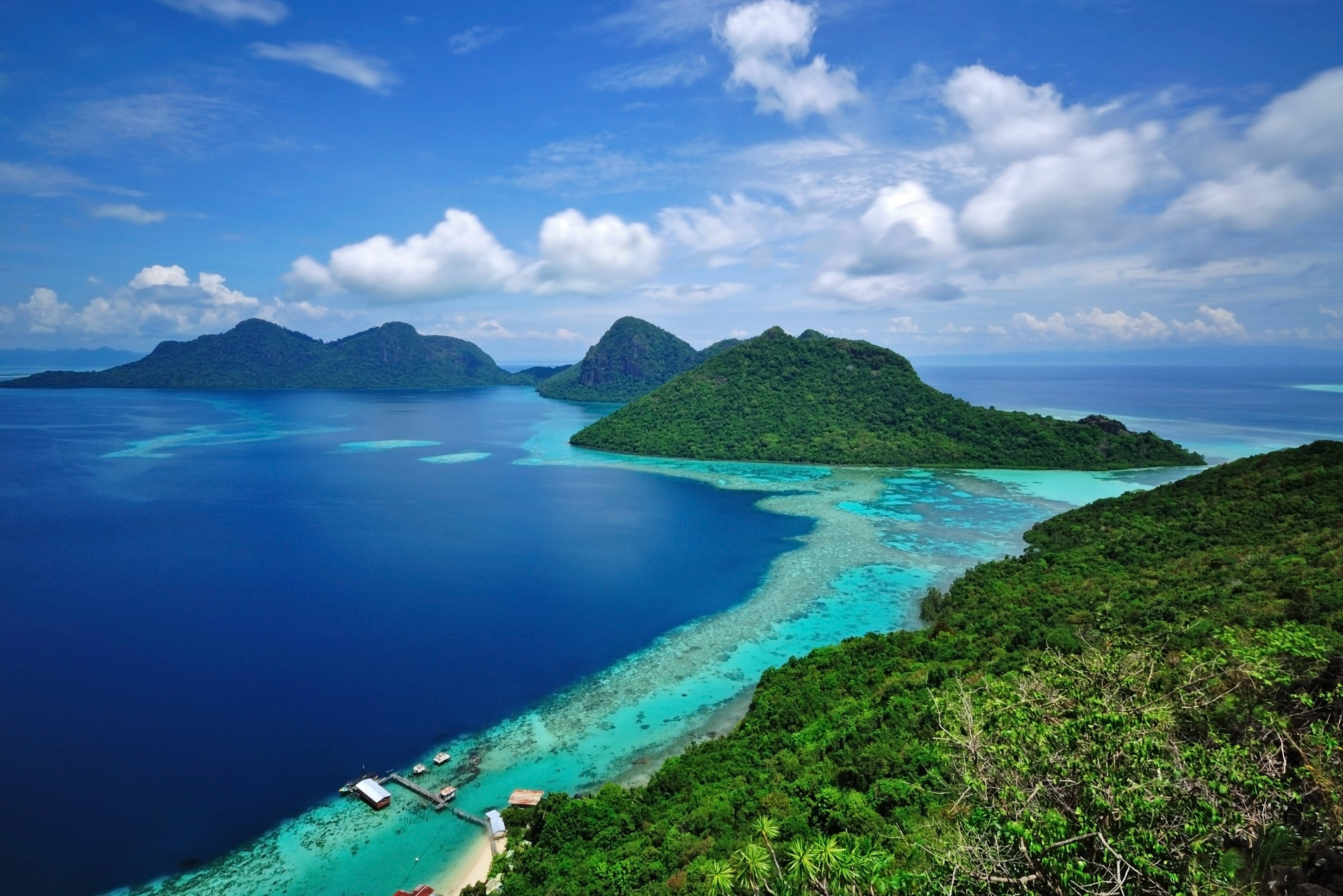 Tunku Abdul Rahman marine park in Sabah Borneo Maleisie