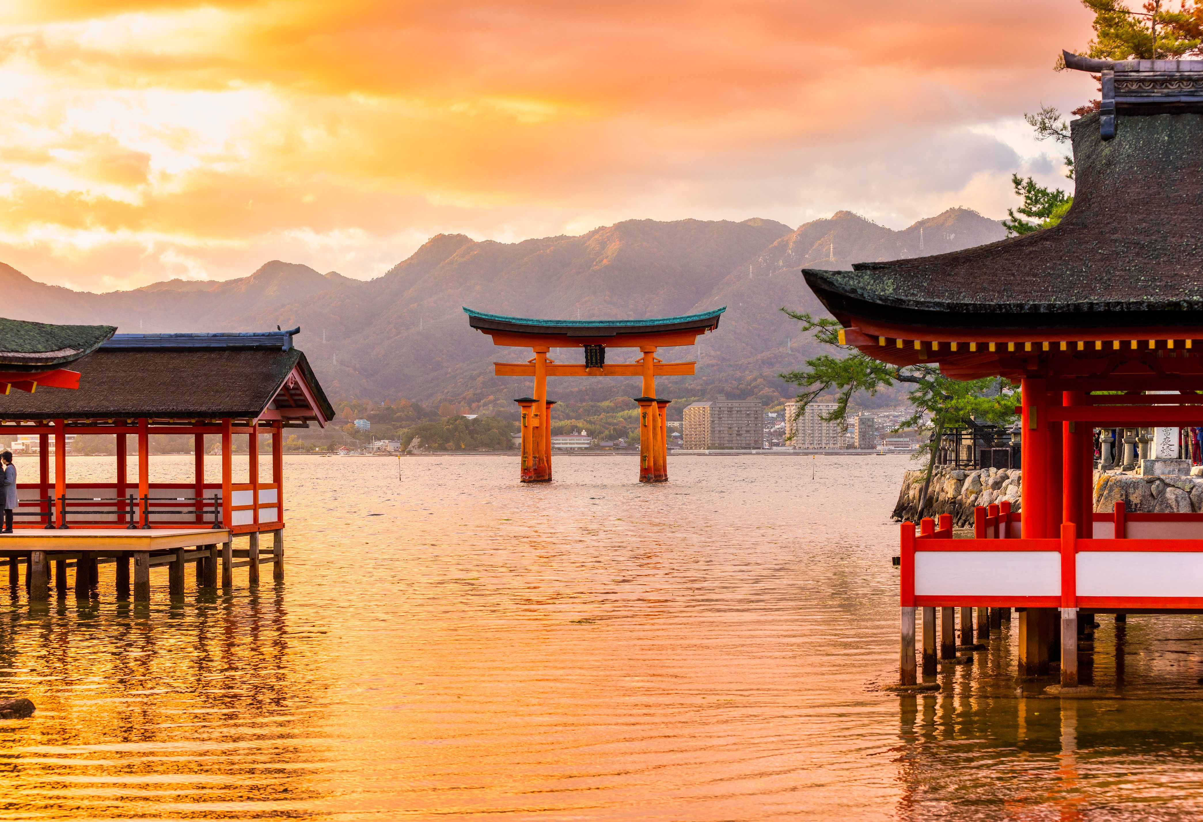 Japan Tori Gate bij Miyajima Island