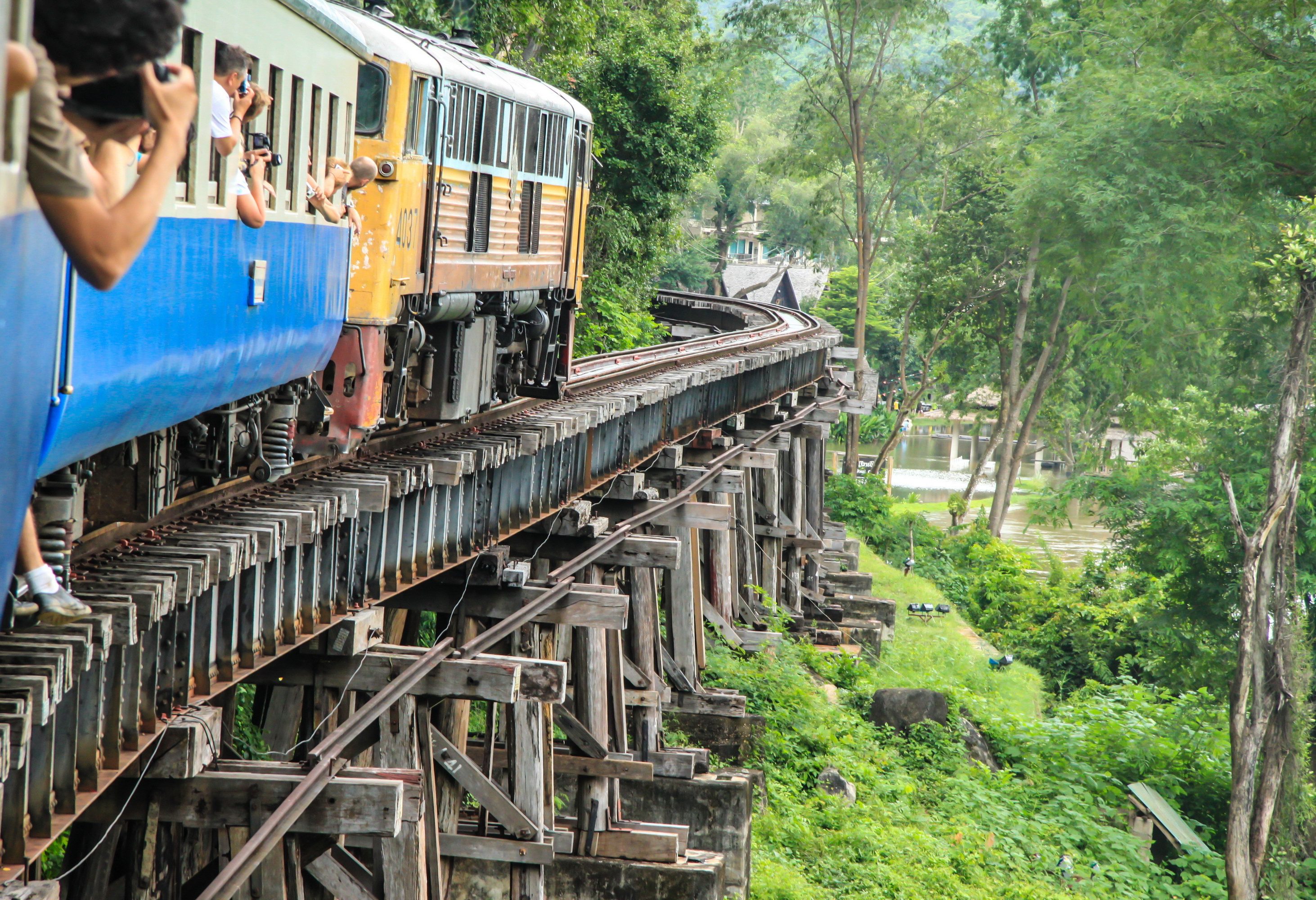 Treinrit langs de River Kwai