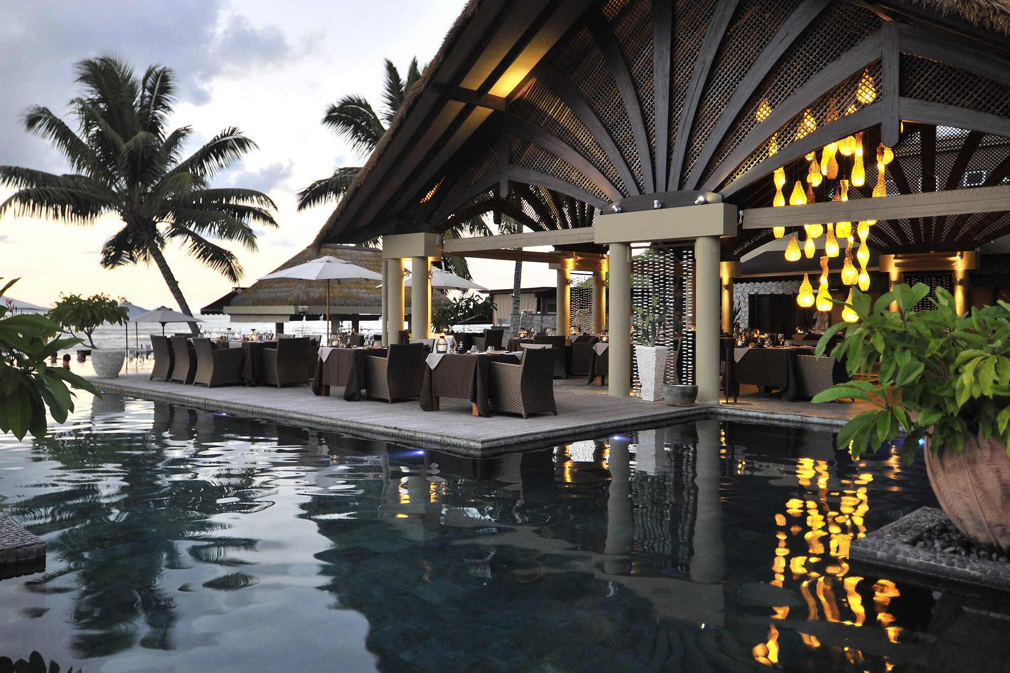 Seychellen La Digue La domaine de L'Orangeraie Restaurant