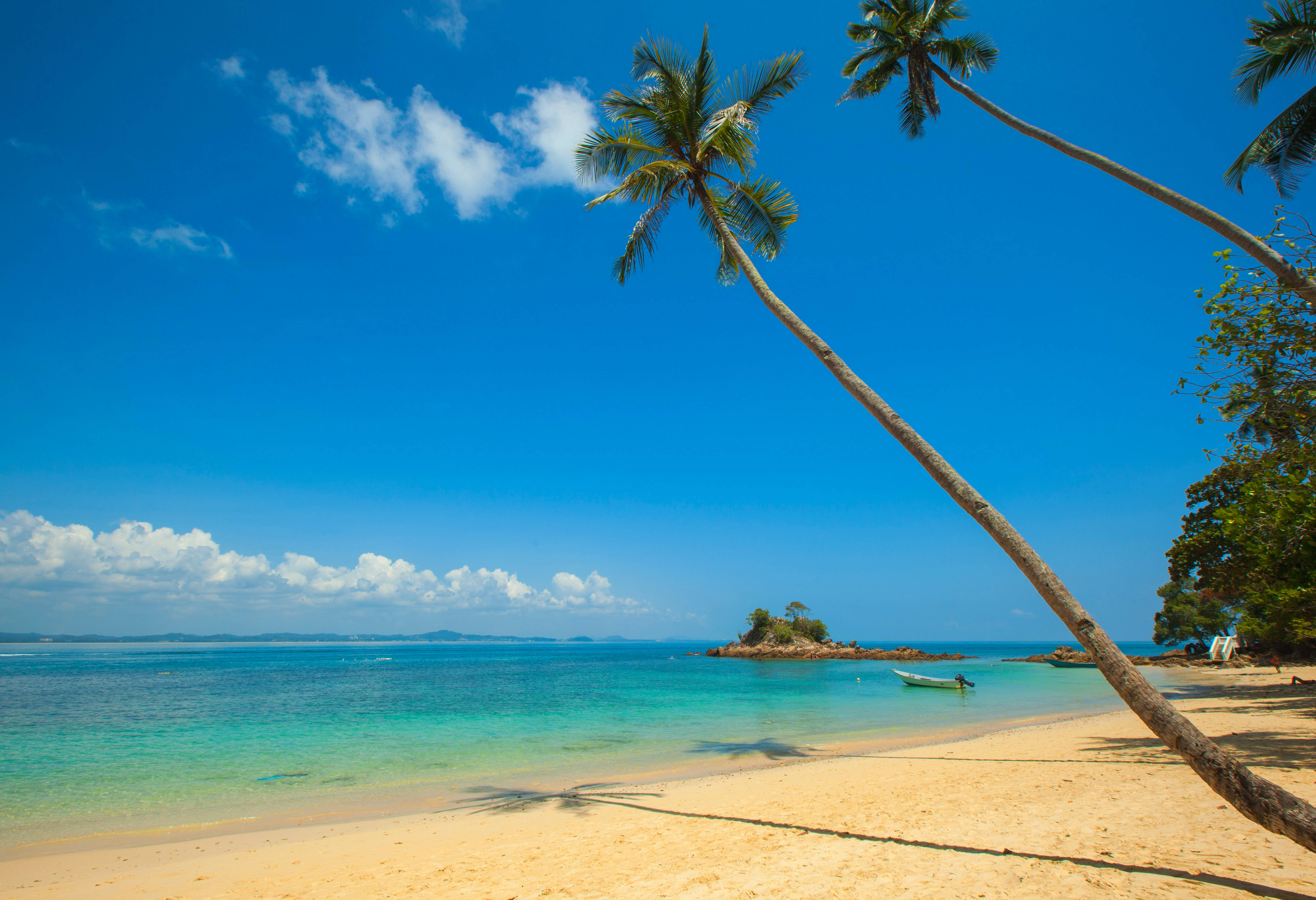 Strand van Gaya Island Borneo