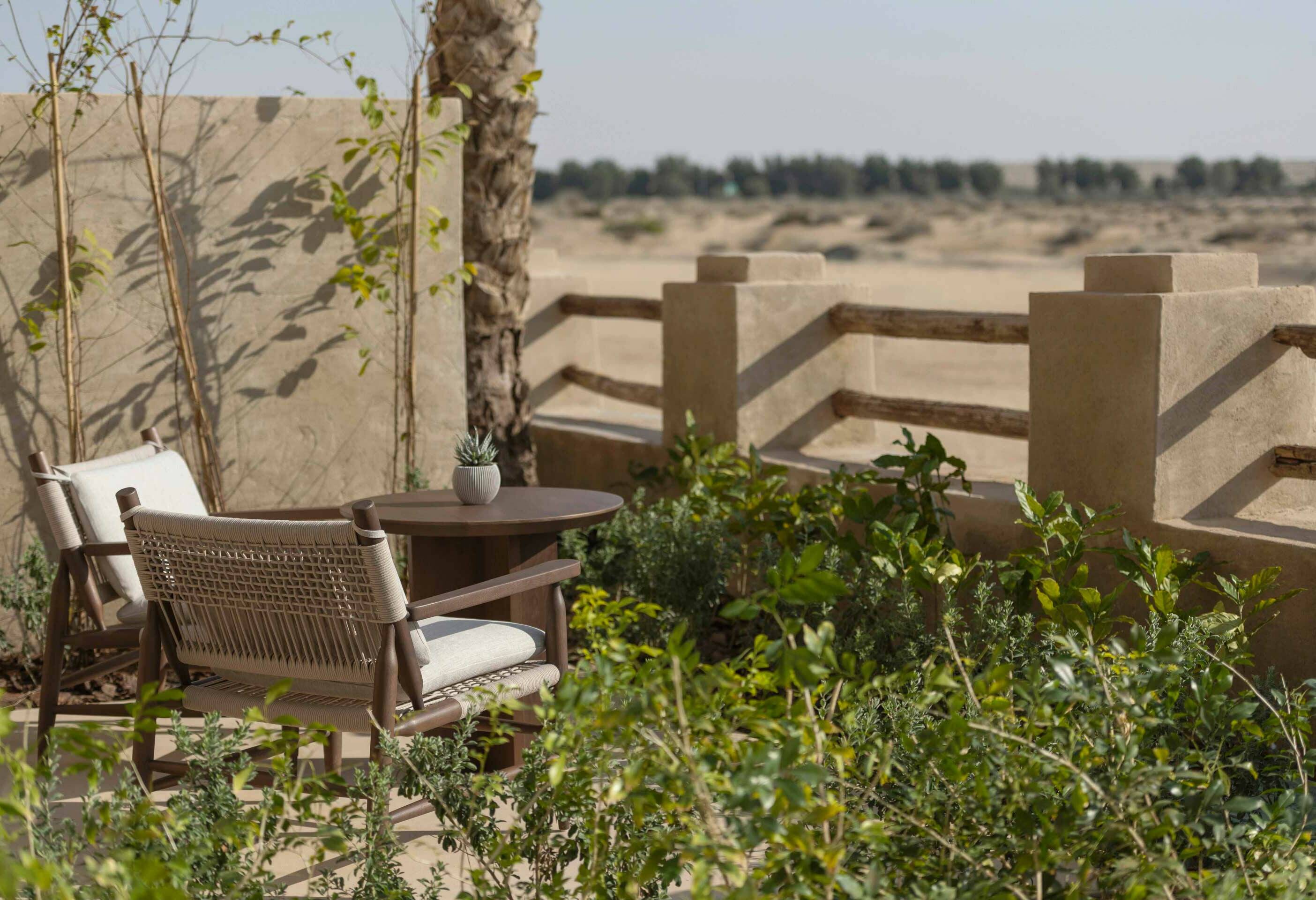 Dubai Emiraten Bab Al Shams Terras