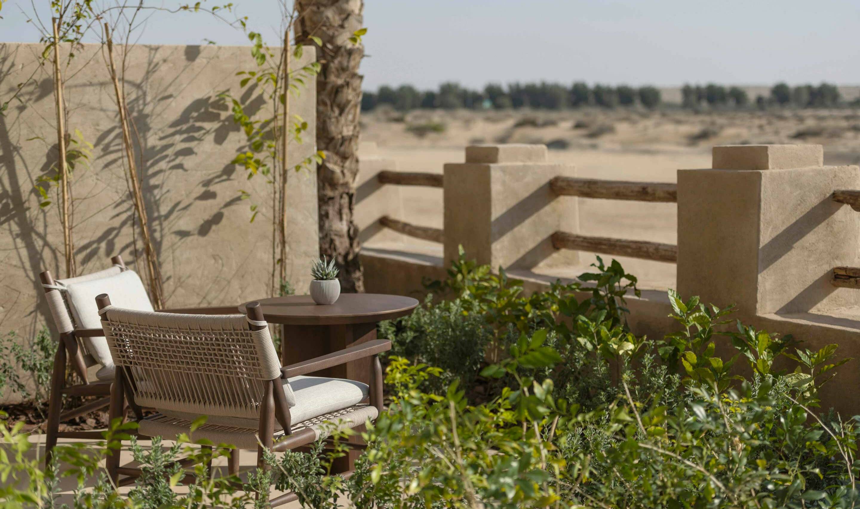 Dubai Emiraten Bab Al Shams Deluxe Kamer Desert View Terrace