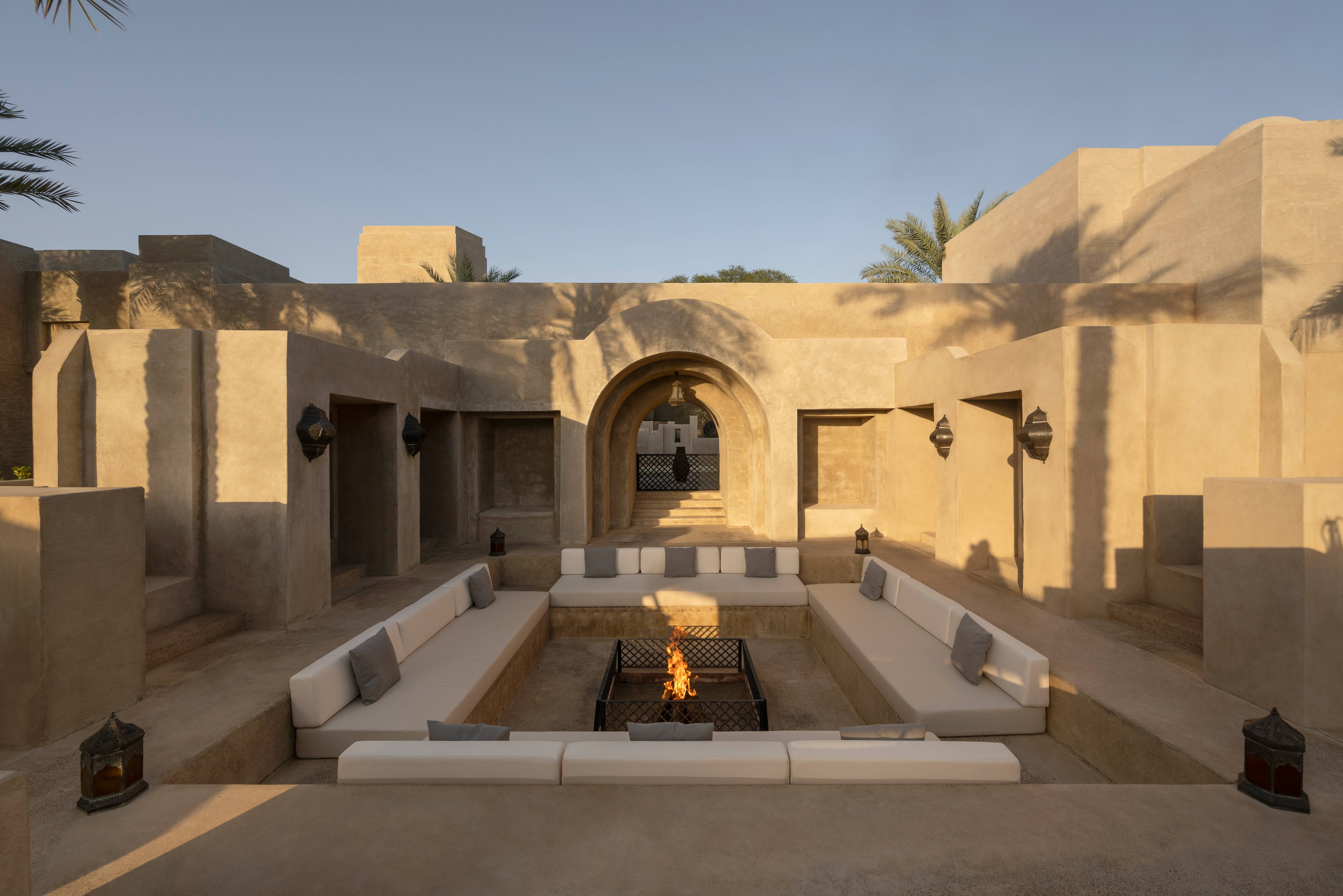 Dubai Emiraten Bab Al Shams Binnenplaats