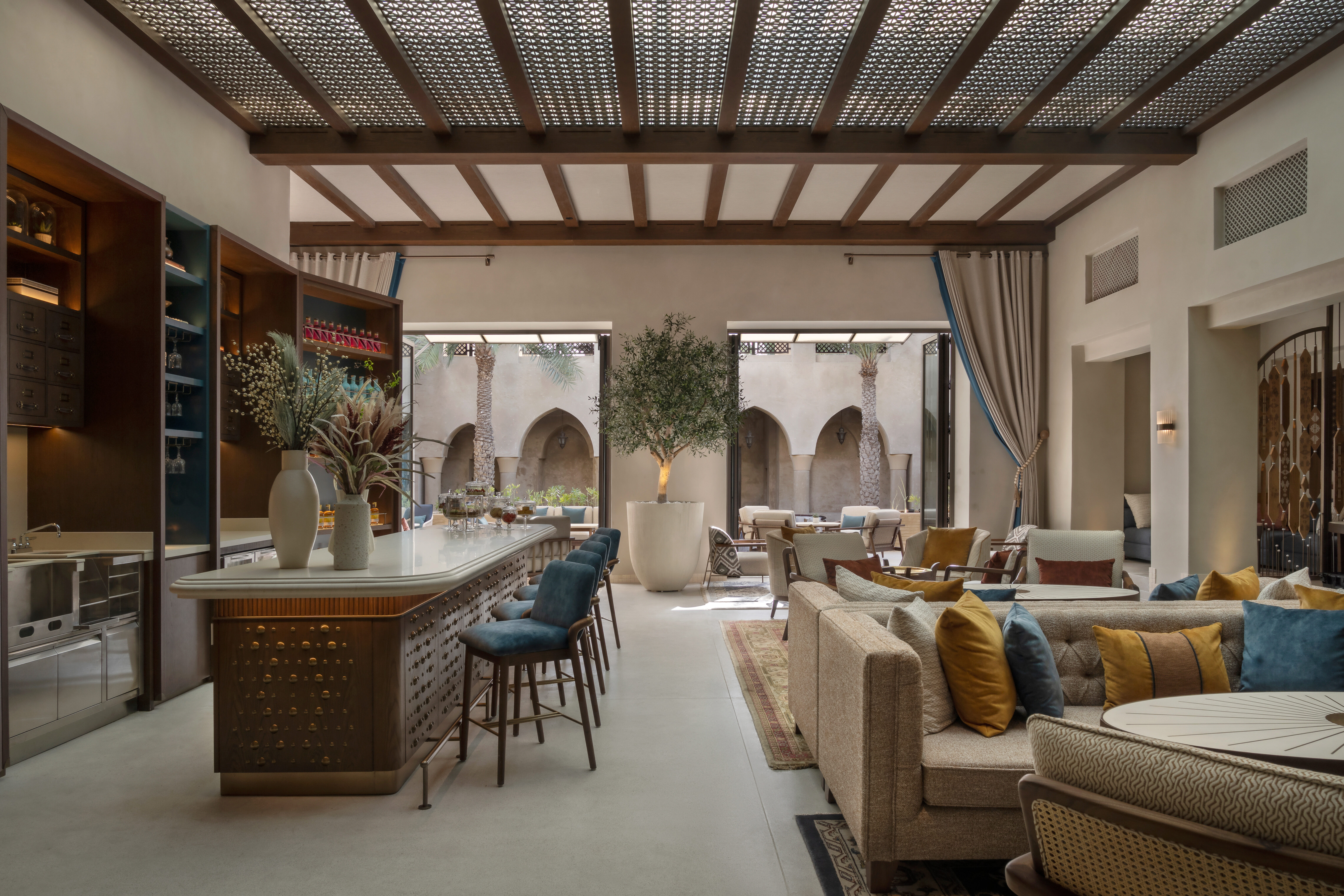 Dubai Emiraten Bab Al Shams Lobby Lounge