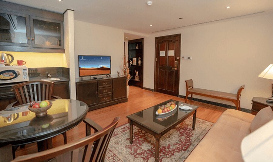 Dubai Emiraten Arabian Courtyard Hotel Familie Kamer