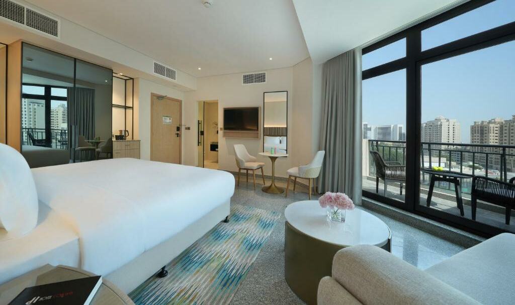 Dubai Emiraten Arabina Park By Rotana Kamer met Balkon