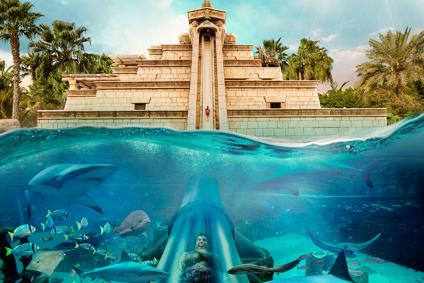 Dubai Emiraten Atlantis the Palm Aquaventure