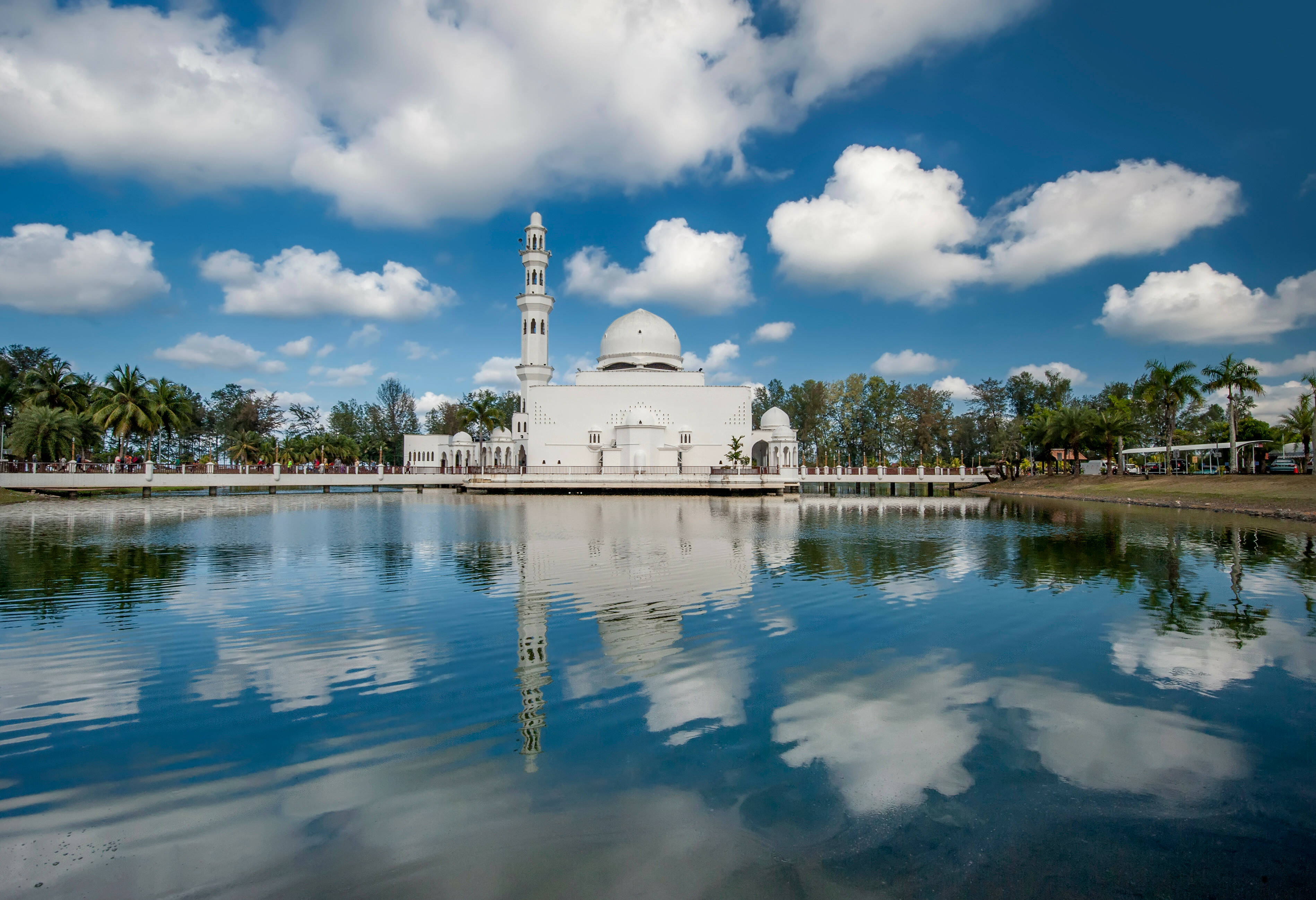 Maleisie Kuala Terengganu Drijvende Moskee