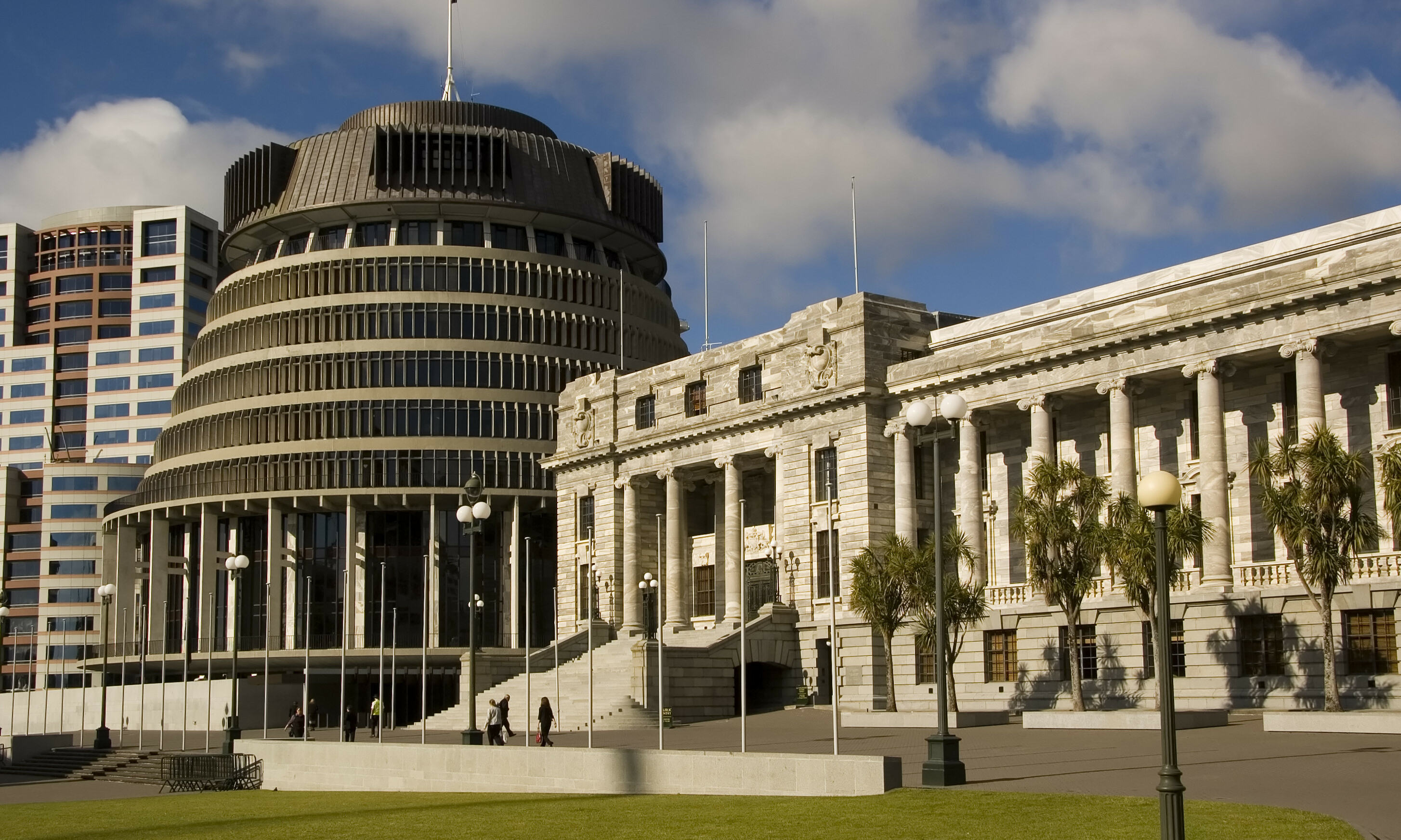 Wellington Beehive builiding Nieuw Zeeland