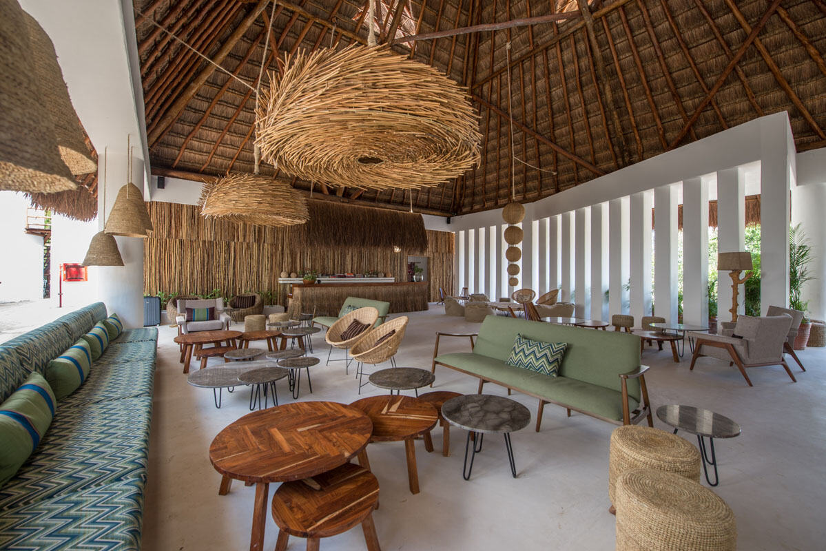 Mexico Isla Holbox Villas HM Palapas del Mar Lobby Lounge