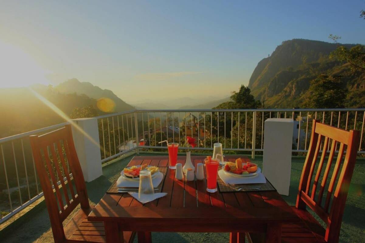 Sri Lanka Ella Ontbijt Hotel Onrock