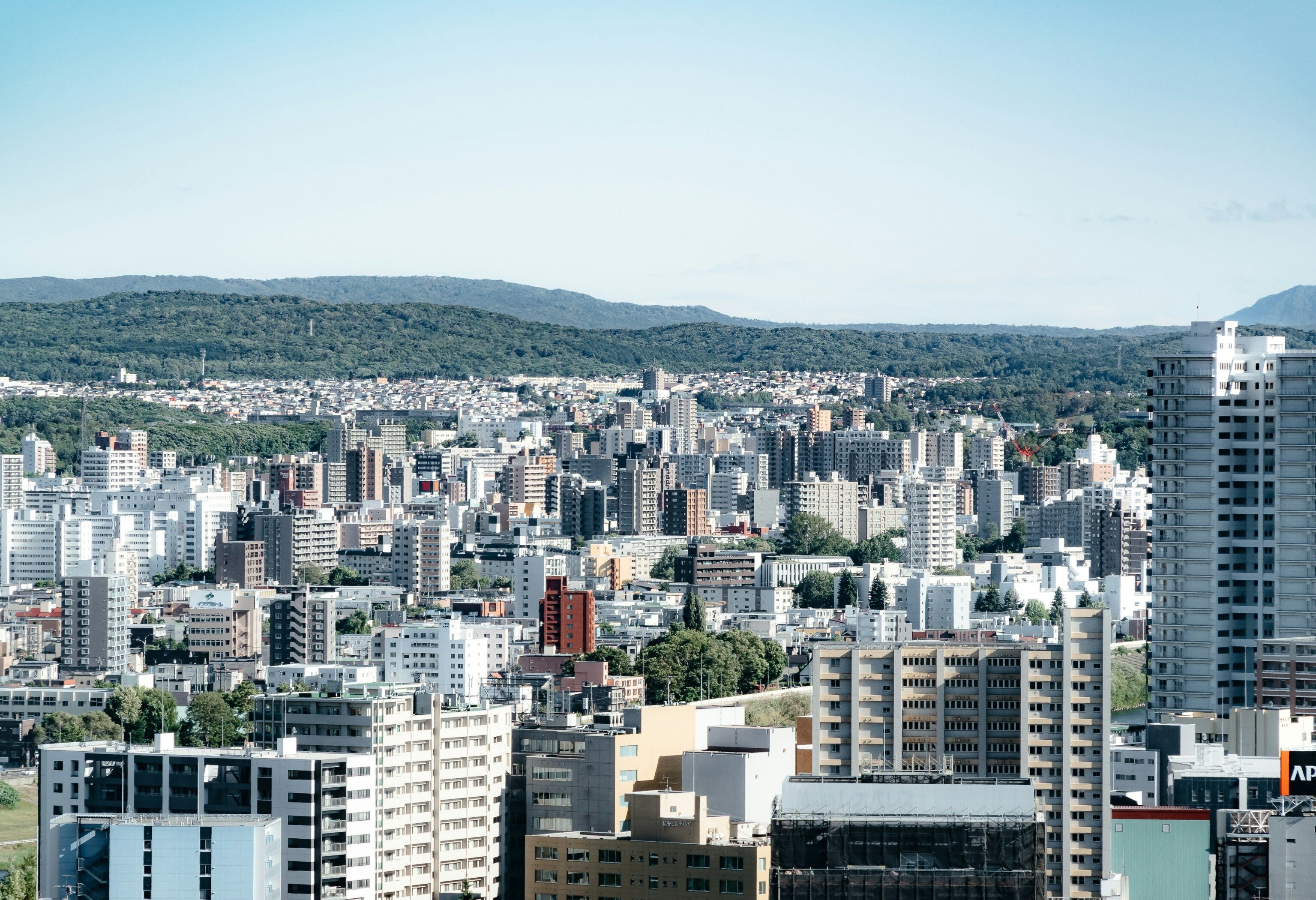 Japan Hokkaido Sapporo Uitzicht