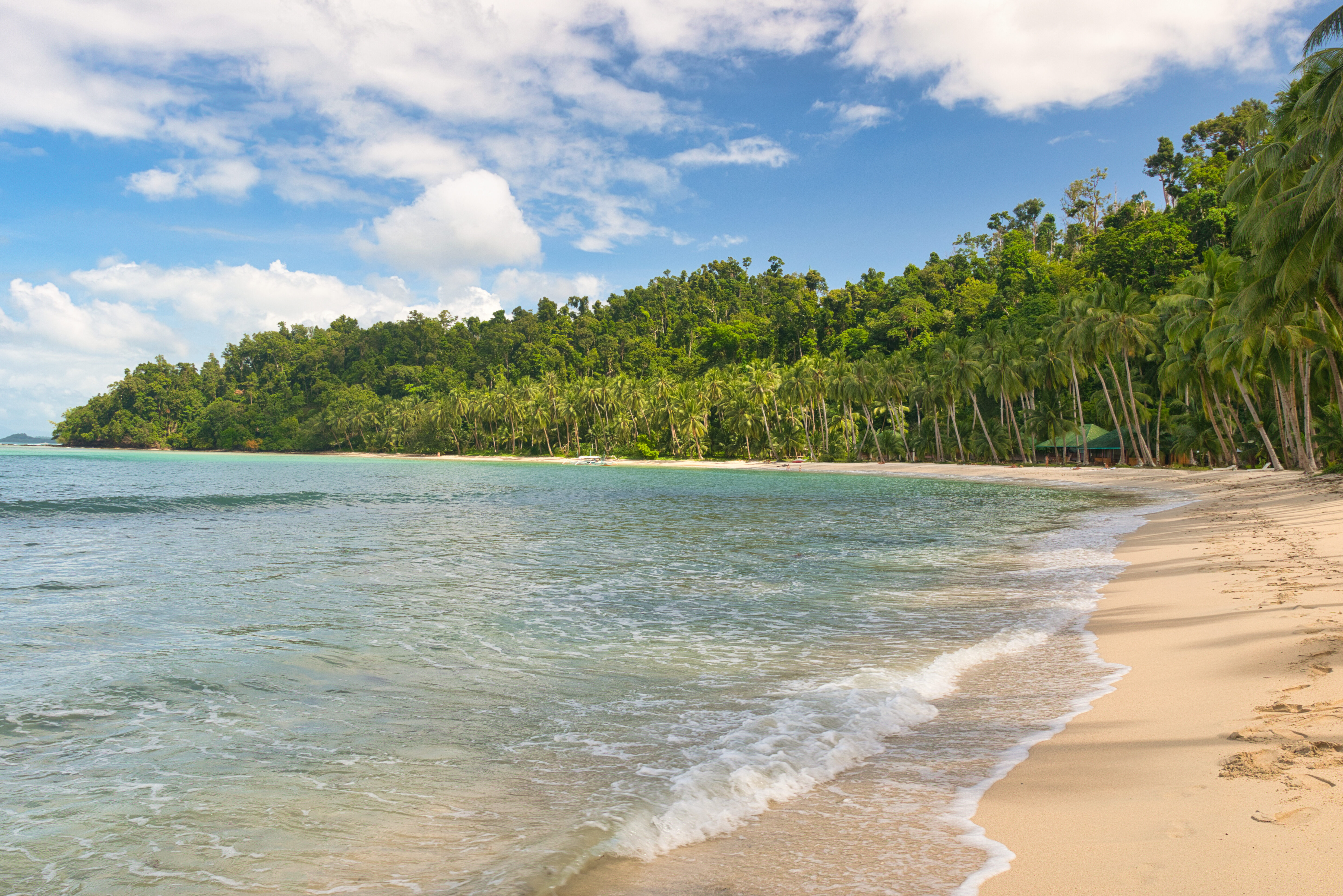 Strand bij Port Barton Palawan