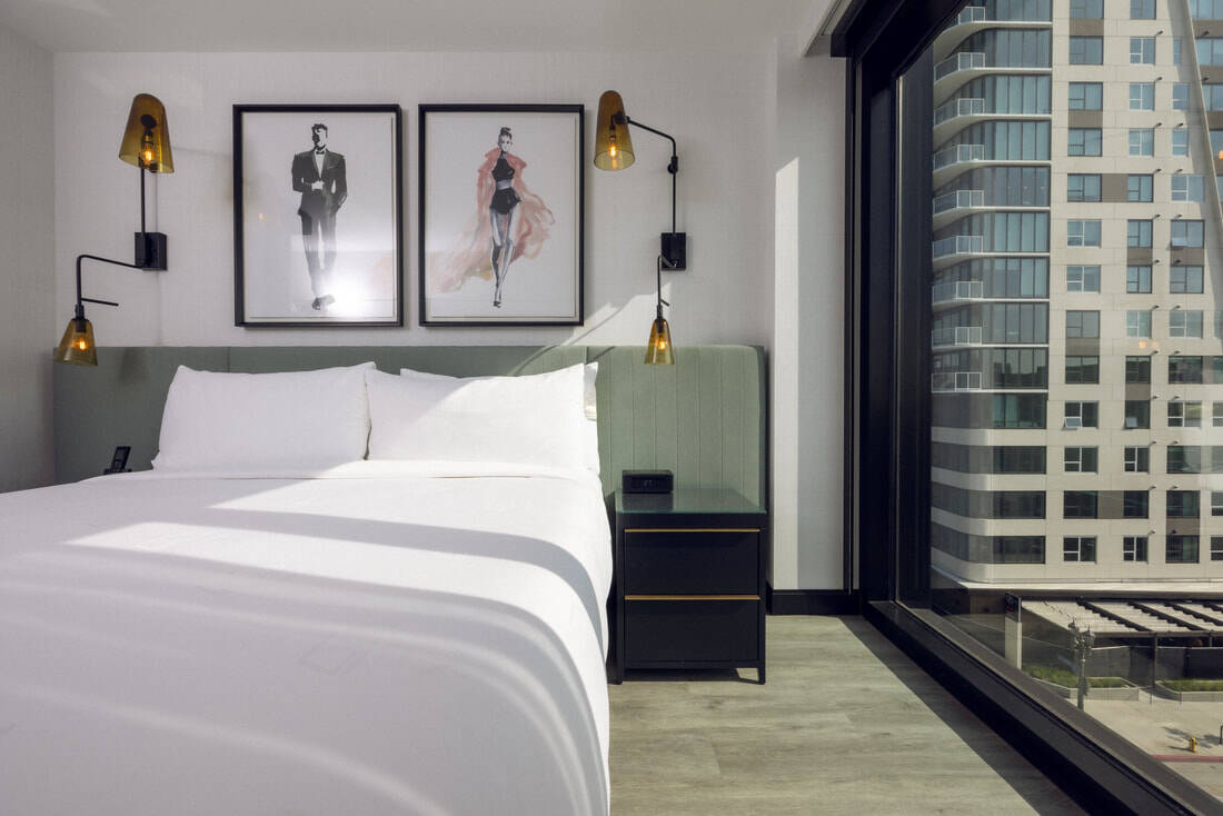 Amerika Los Angeles THe Godfrey Hotel Kamer