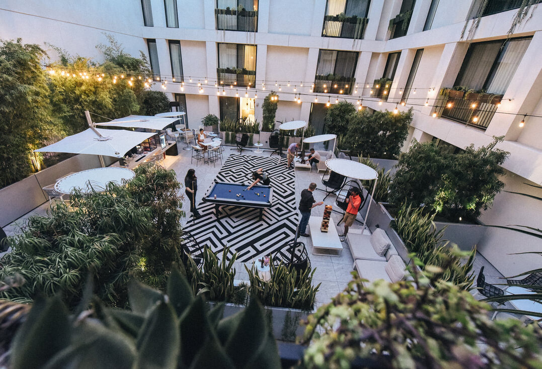 Amerika Los Angeles The Godfrey Hotel Dakterras