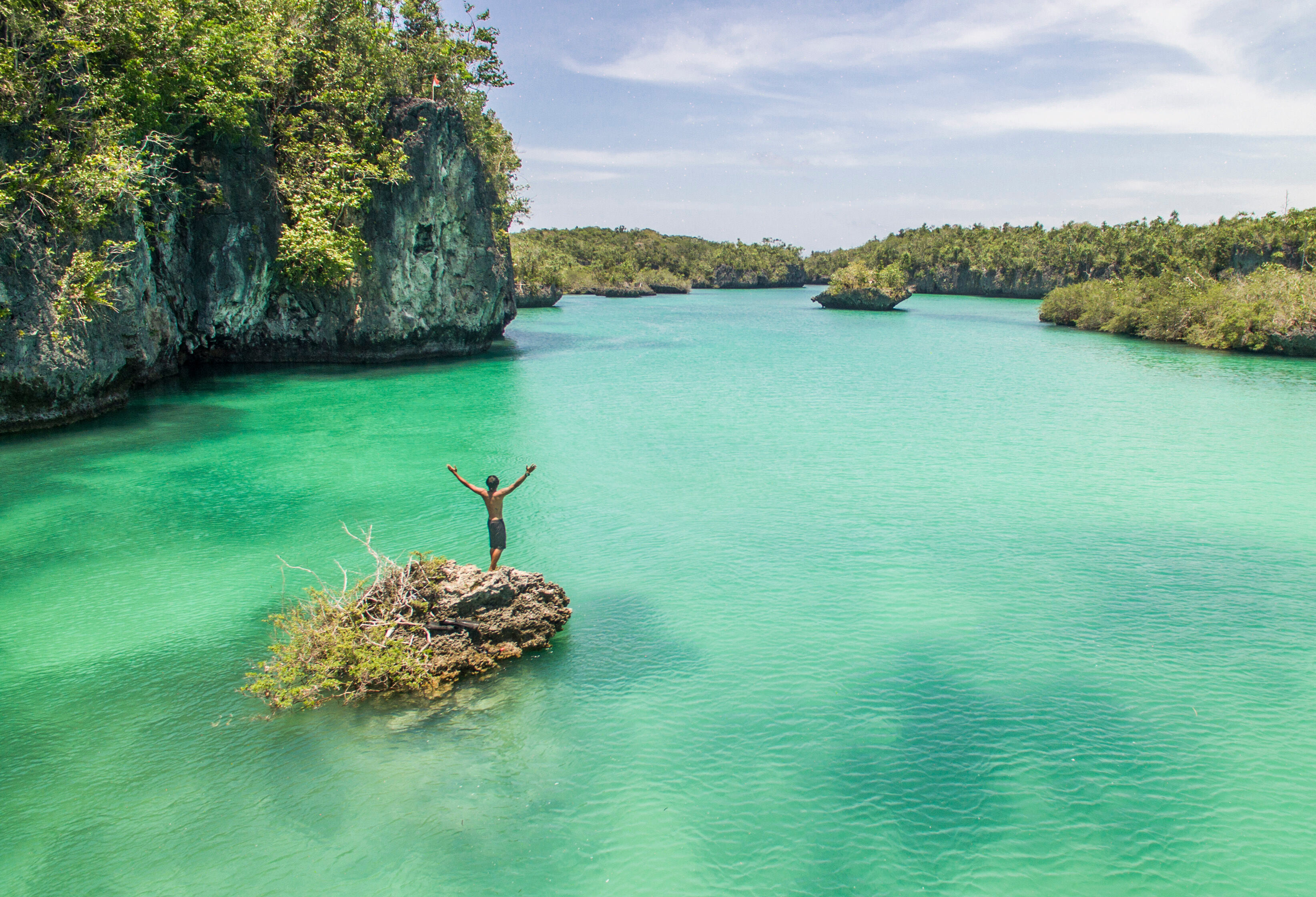 Bair Island in de Kei Islands in de Molukken in Indonesie