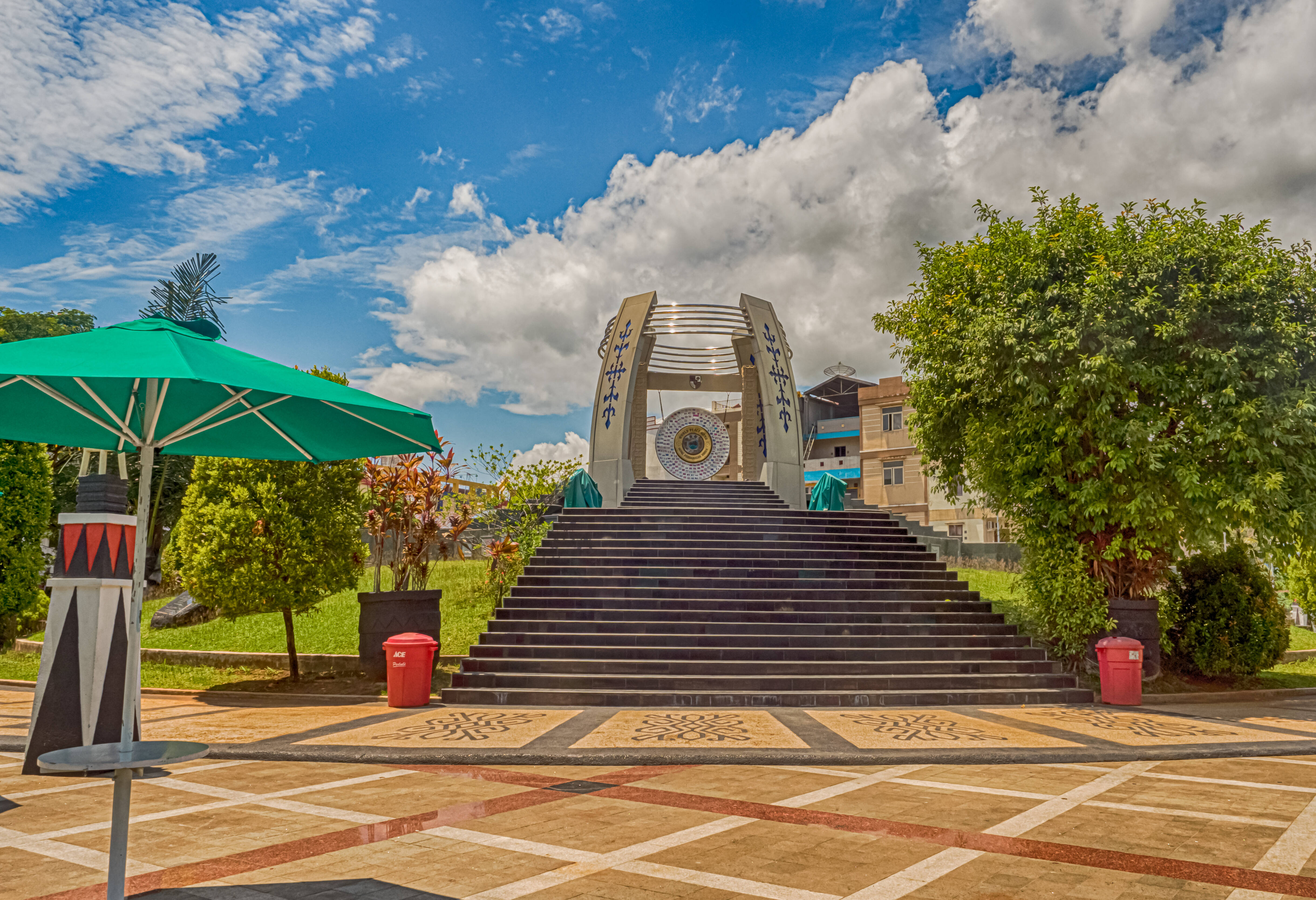 World Peace Gong in Ambon in de Molukken in Indonesie