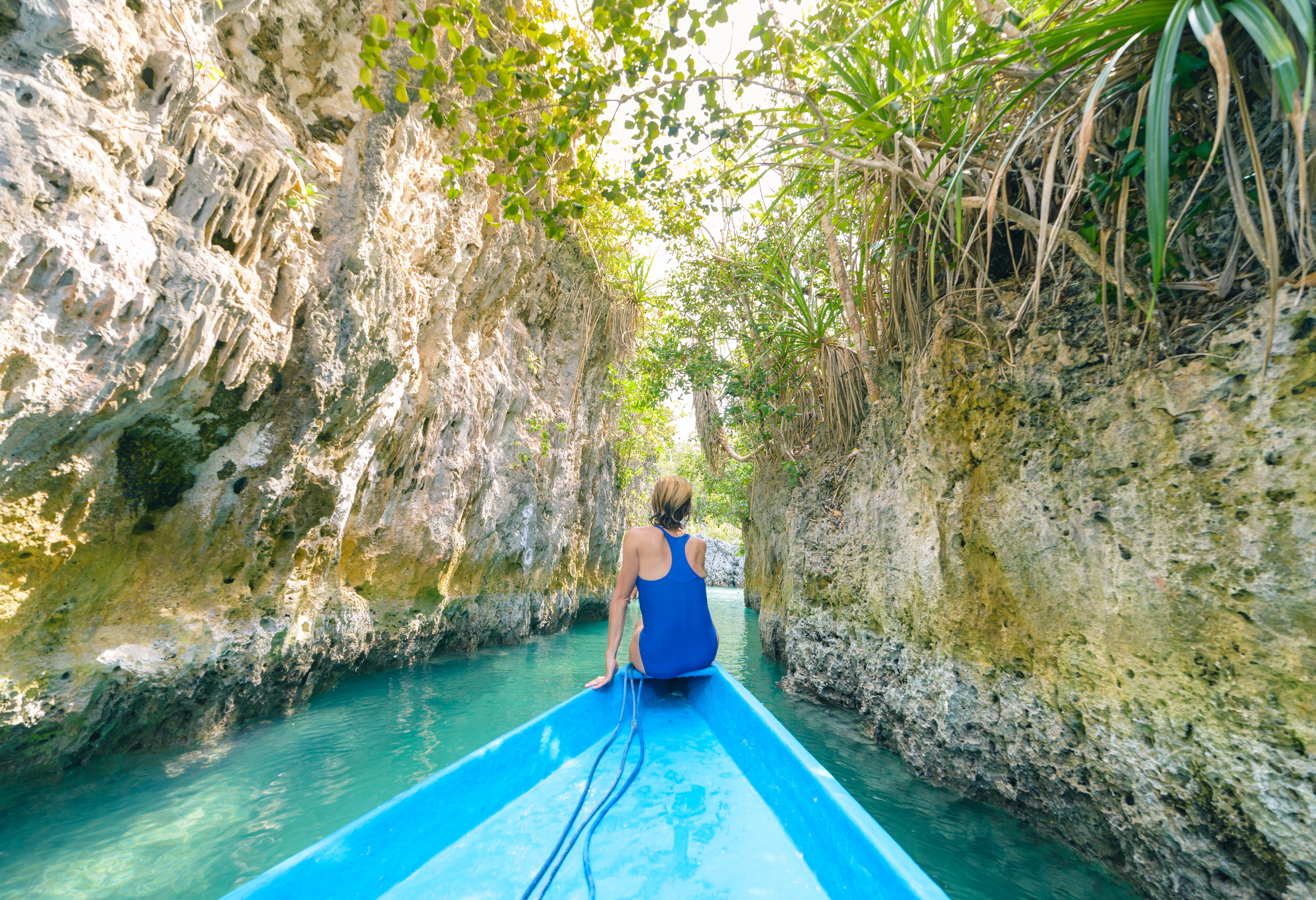 Varen op Bair Island in de Kei eilanden in de Molukken in Indonesie