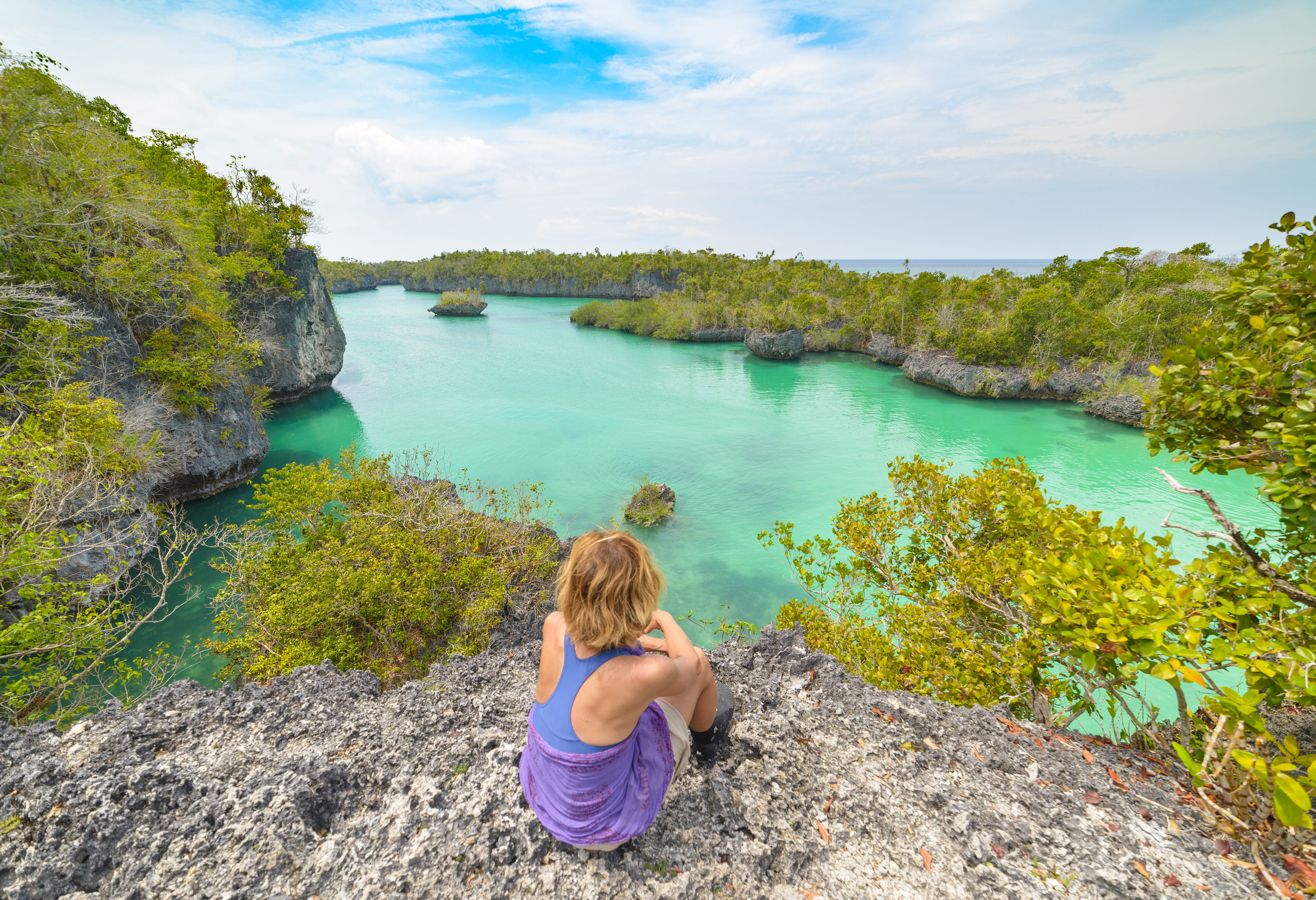 Uitzicht op Bair Island in de Kei eilanden in de Molukken in Indonesie