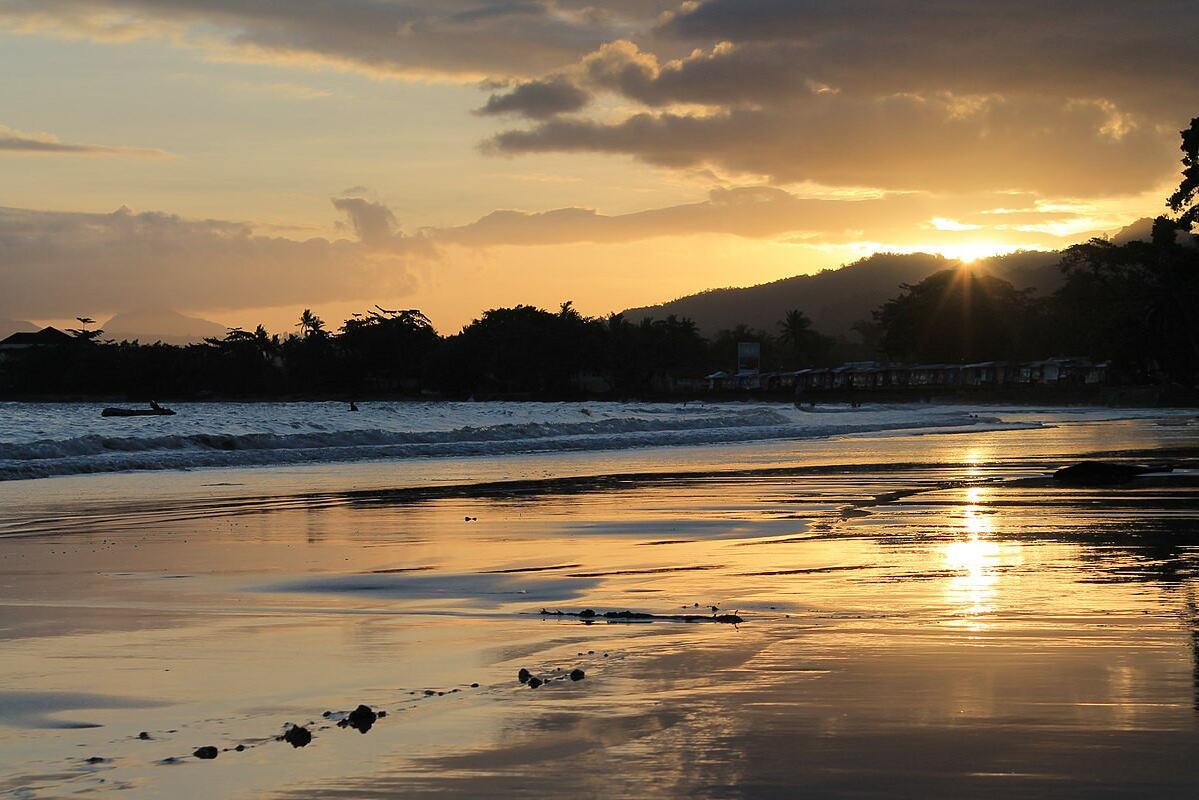 Natsepa Beach op Ambon in de Molukken in Indonesie