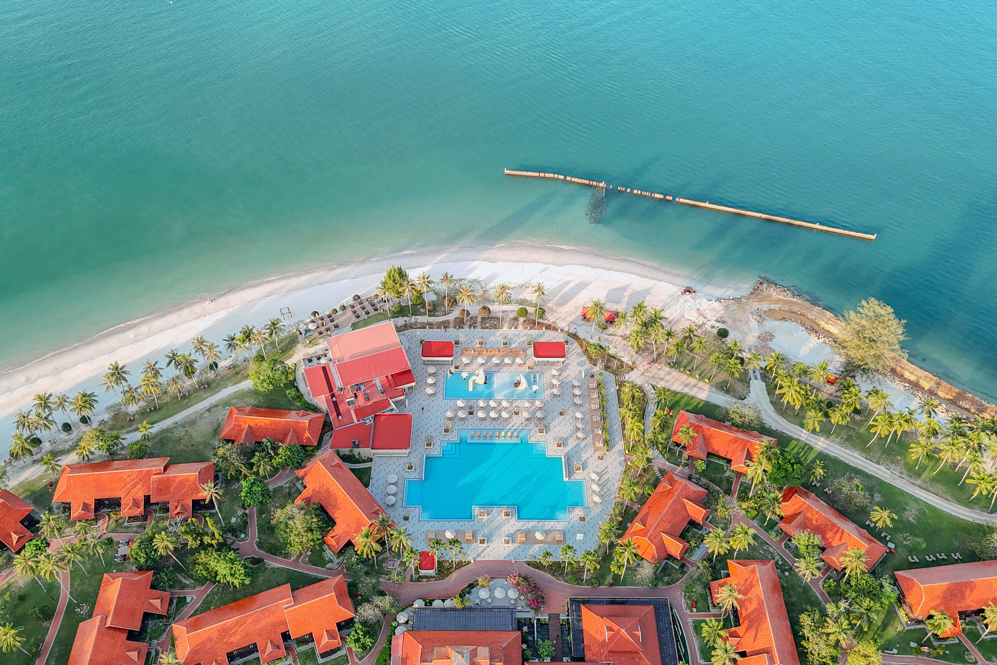 Maleisie Langkawi Pelangi Beach Resort Zwembad